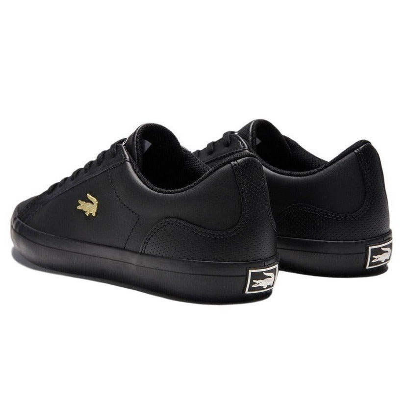 Lacoste Lerond 0120 Black Gold Sneakers - Men's Casual Shoes for Walking, Running & Everyday Wear | Stylish & Comfortable Footwear for Work, Travel & Outdoor Activities