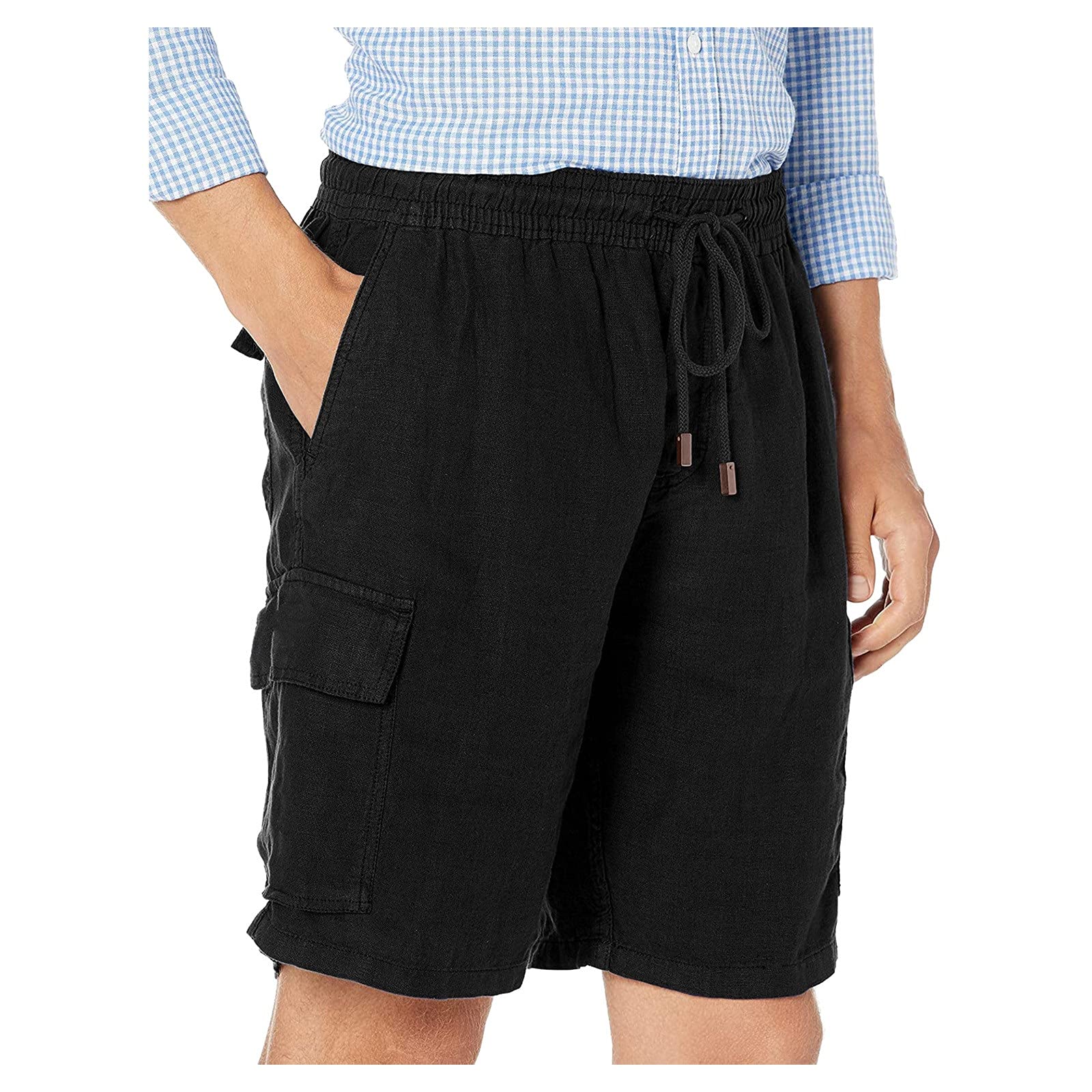 **Men's Cargo Pants Plus Size - Casual Shorts with Pockets, Summer Workout & Outdoor Hiking Pants for Men - Perfect for Gym, Travel, and Everyday Wear**