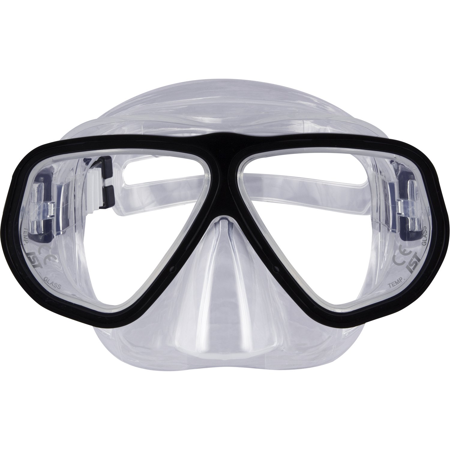 IST Panorama Aluminum Frame Twin-Lens Safety Mask - Lightweight & Durable for Construction, Woodworking, and DIY Projects