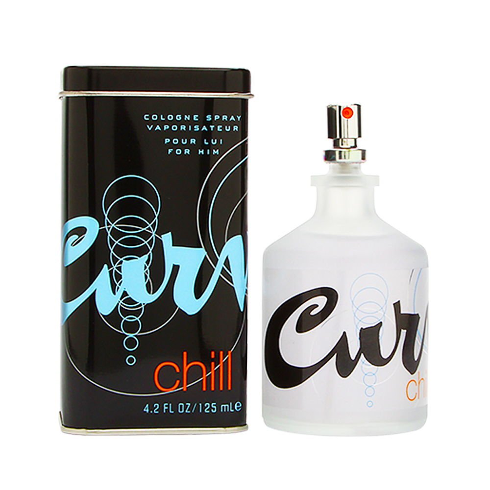 Curve Chill for Men Cologne Spray 4.2oz - Fresh Masculine Fragrance for Everyday Wear, Date Night & Office Use