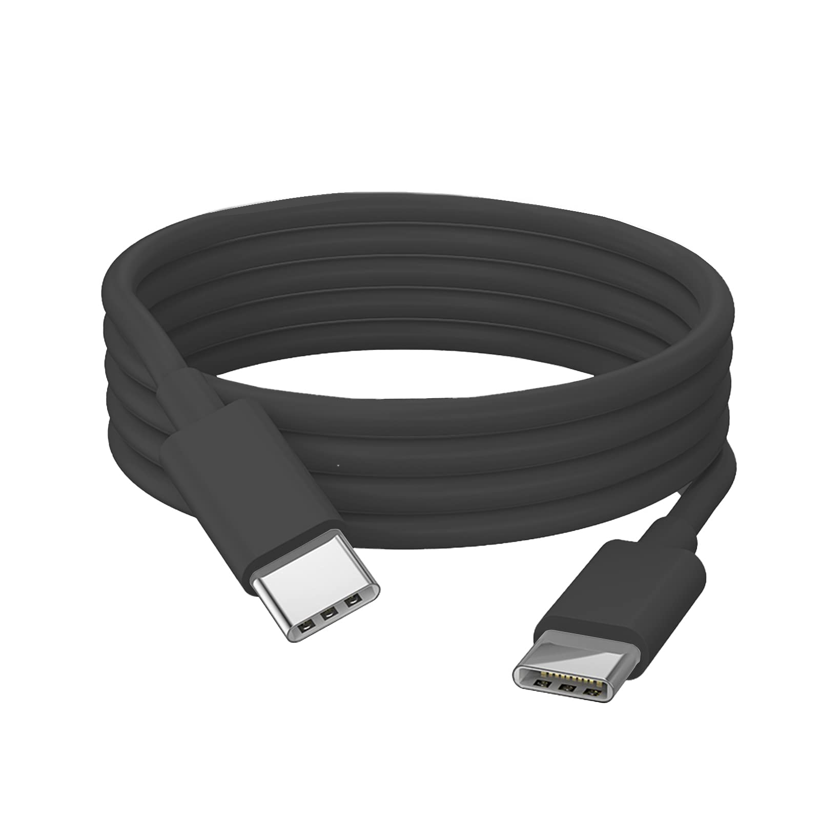 Adhiper 2m USB C to USB C Fast Charging Cable 3A High Speed Data Sync Cord for Laptops - Compatible with Lenovo ThinkPad, ThinkBook, IdeaPad, Yoga & Chromebook - Perfect for Office, Travel & Home Charging