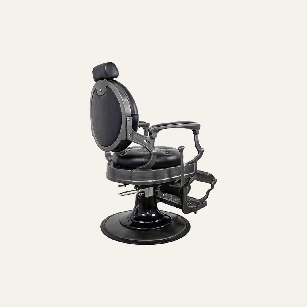 Professional Barber Chair for Salon & Home Use - Heavy Duty Hydraulic Styling Chair with Adjustable Height & Reclining Backrest - Perfect for Haircuts, Shaves & Styling