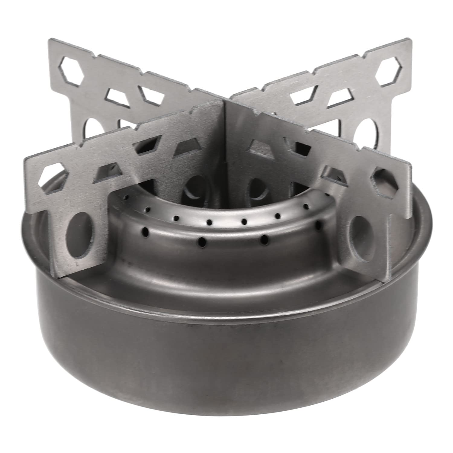Portable Aluminum Alloy Mini Camping Stove with Cross Stand - Compact Backpacking Stove for Outdoor Cooking, Hiking, Picnics & Emergency Survival Gear