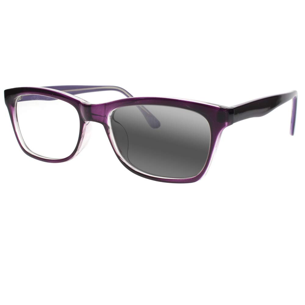 Progressive Photochromic Multifocus Reading Glasses for Men & Women - Indoor & Outdoor Use, Computer Work, Reading, and Driving