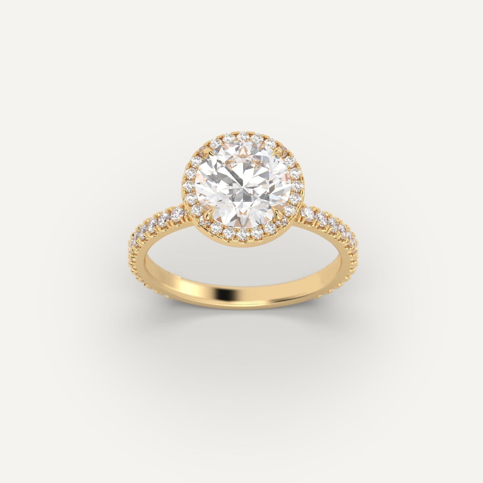 2 Carat Round Cut Diamond Ring - 14K White Gold Solitaire Engagement Ring for Women | Perfect for Proposals, Weddings & Anniversaries
