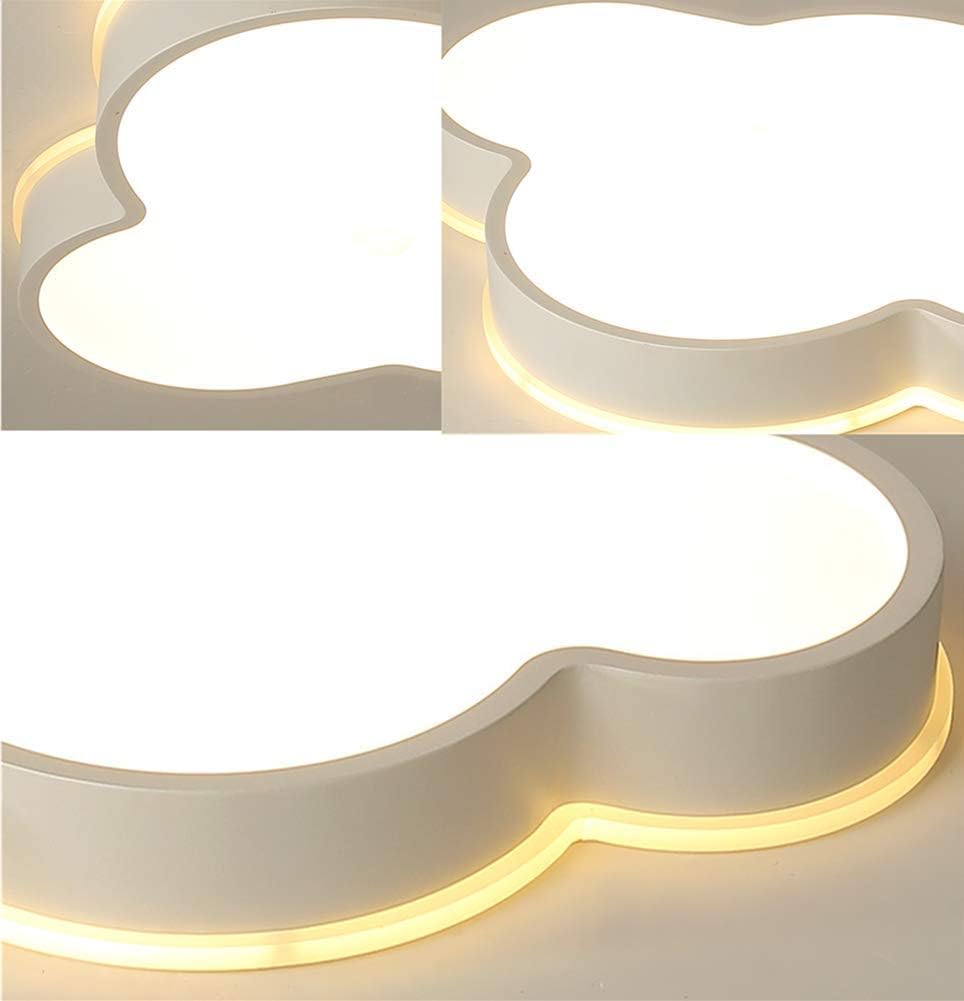 Modern Dimmable Acrylic LED Ceiling Light with Remote - Cloud Shaped Flush Mount Lighting Fixture for Kids Bedroom, Nursery, Living Room (25.5'', Stepless Dimming) - Perfect for Children's Room Decor & Playroom Ambiance