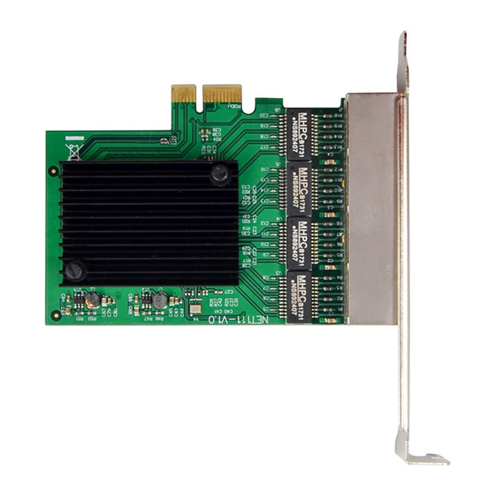 Censous 3X PCI-E X1 Gigabit Ethernet Network Card - 4 Port RTL8111F LAN Adapter for High-Speed Internet & Gaming | Perfect for Servers, Workstations & Home Networking