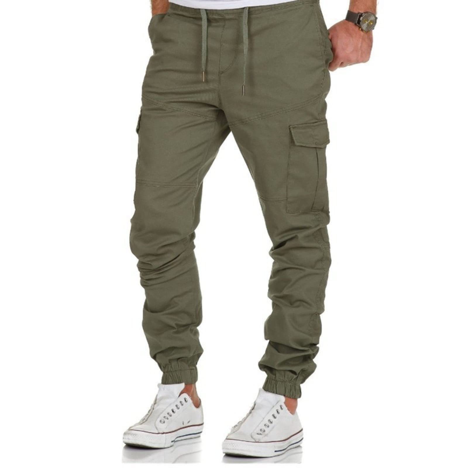 BXCNCKD Men's Overalls - Casual, Sports & Solid Color Pants for Men | Plus Size Comfort for Work, Gym & Outdoor Activities