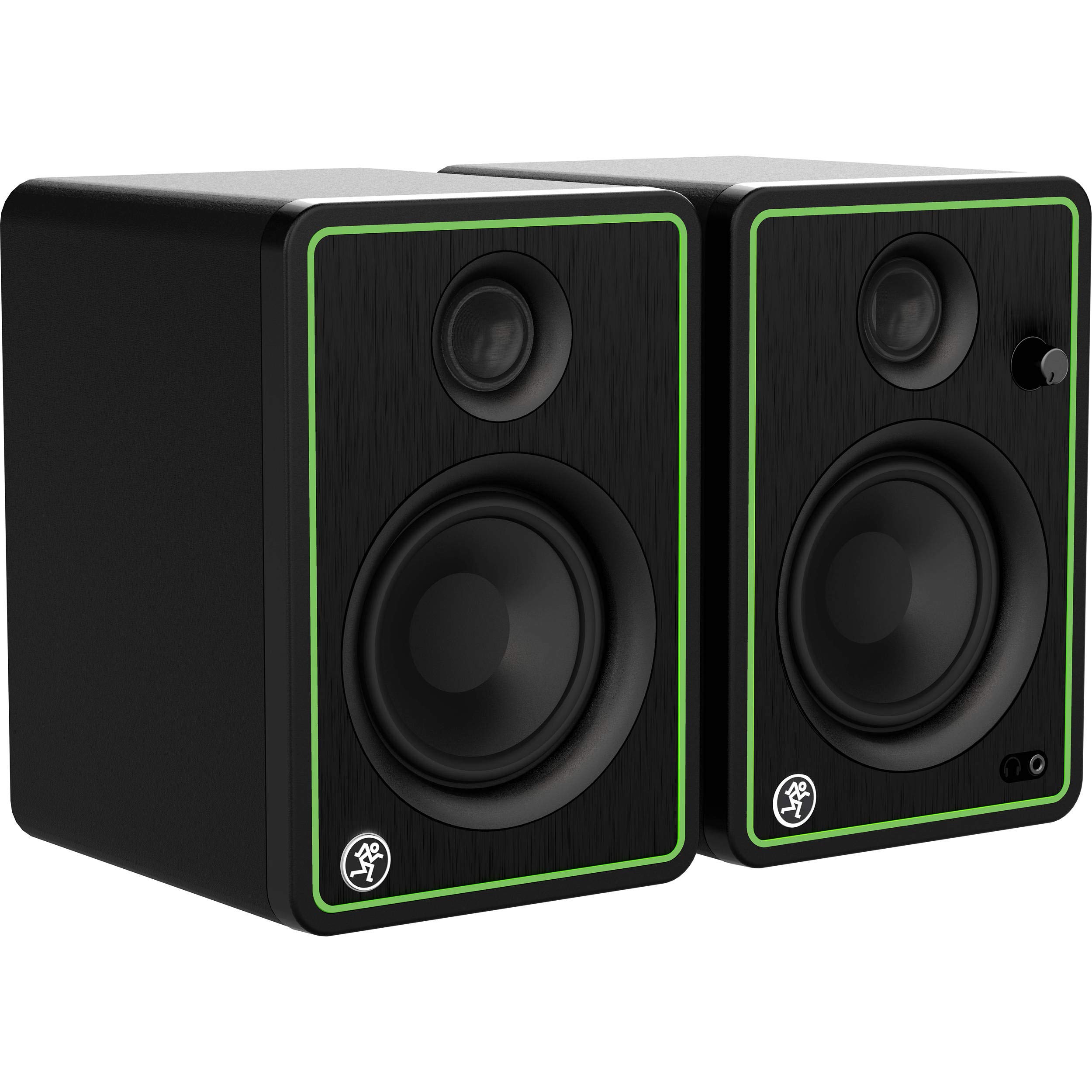 Mackie CR4-XBT 4-Inch Bluetooth Studio Monitor Speakers with EMB Cable & Phone Holder - Professional Multimedia Reference Monitors for Home Recording, Podcasting, Music Production & Gaming