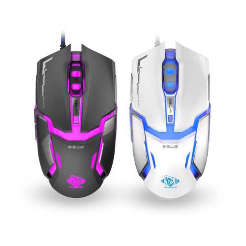 E Blue EMS618 4000DPI 1000Hz USB Wired Optical Gaming Mouse with 6 Buttons for PC, Laptop - Perfect for FPS, MMO & Esports Gaming