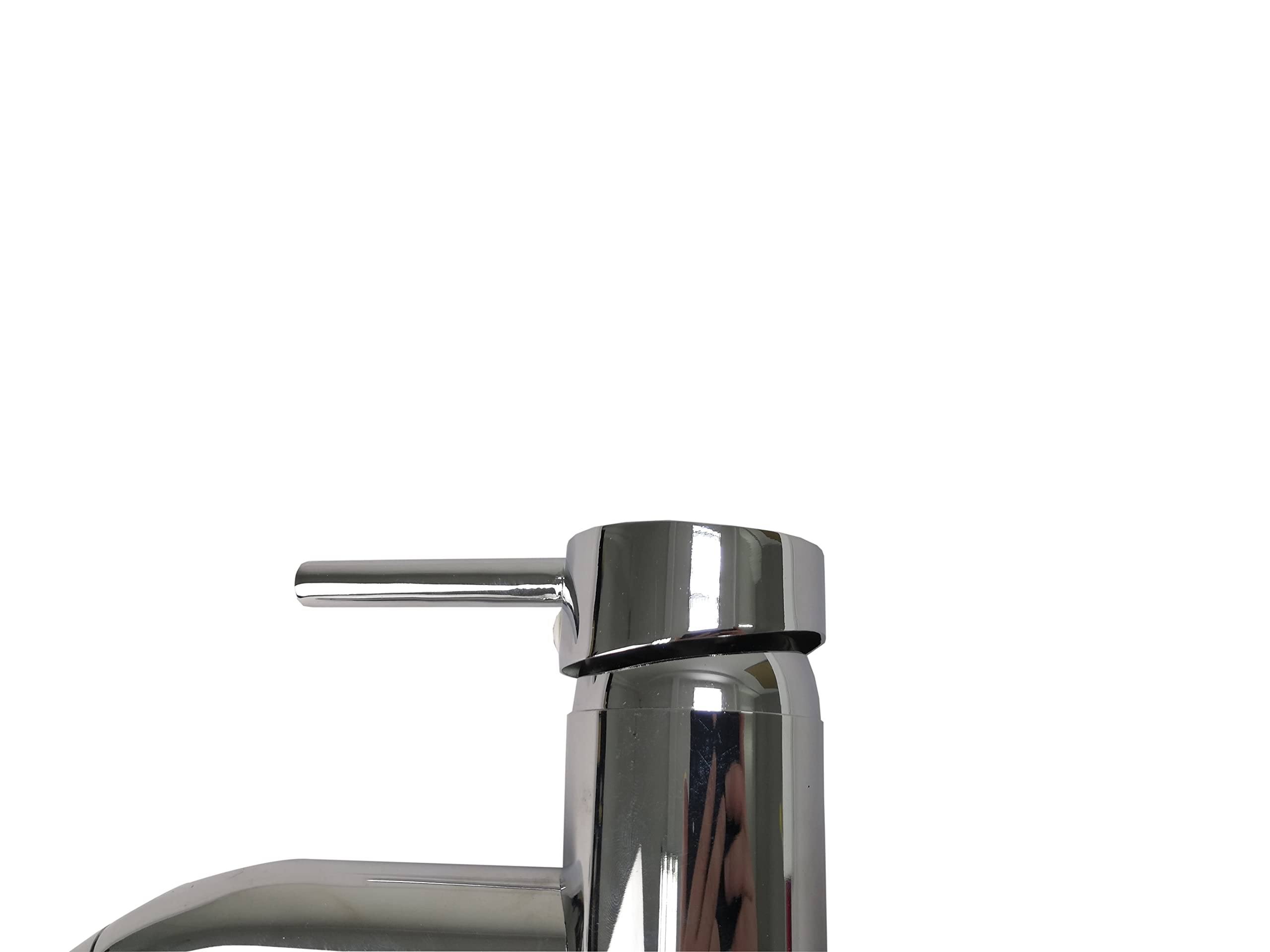 FixtureDisplays® Chrome Plated Vanity Faucet with Hot & Cold Water Control - Bathroom Sink Faucet for Modern Home Decor (Model 15552-NPF) | Perfect for Guest Bathrooms, Master Suites & Powder Rooms
