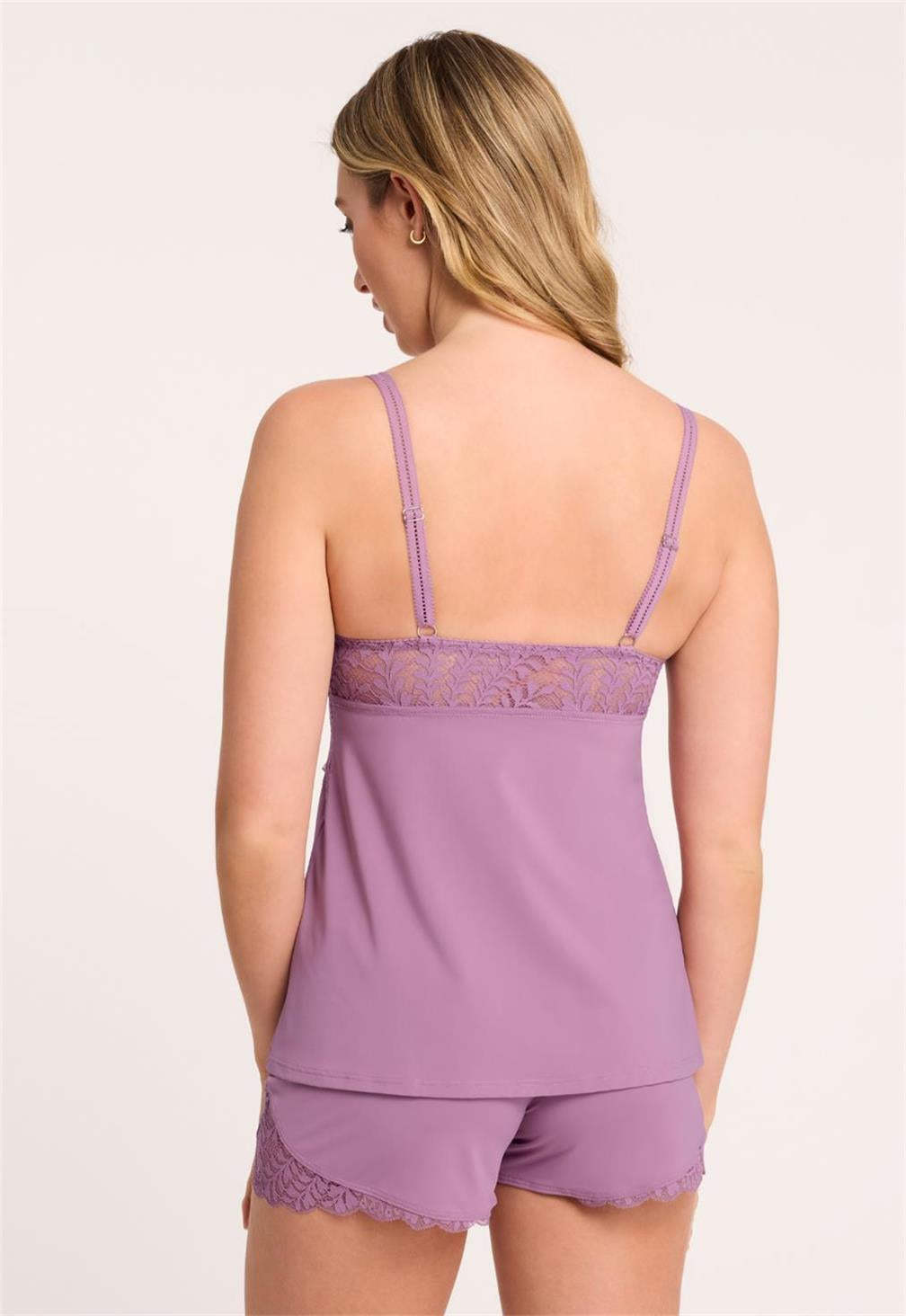 Berry Garden Women's Bust Support Cami & Shorts Set - Comfortable Sleepwear & Loungewear for Relaxing at Home