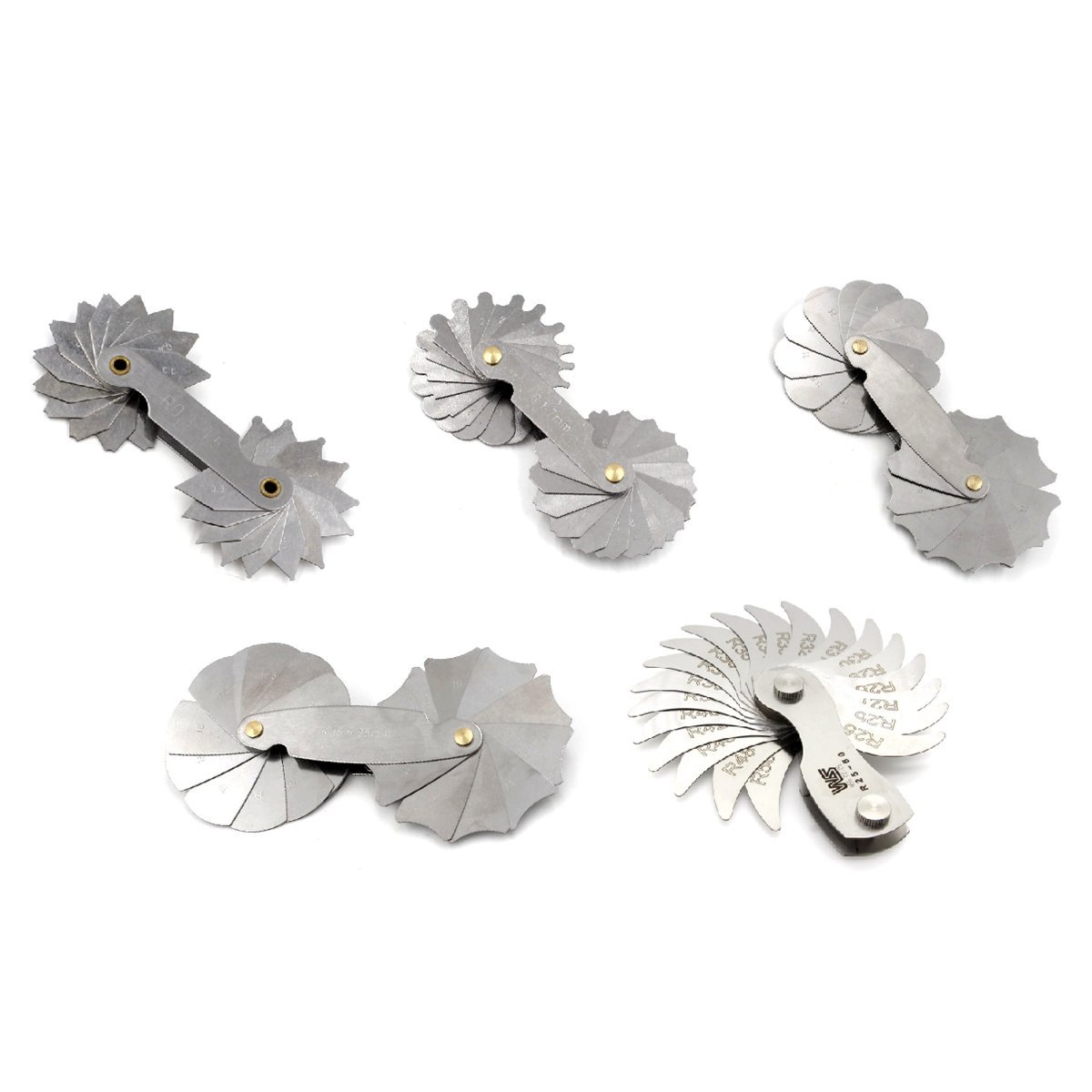 0.3-50mm Stainless Steel Radius Gauge Set - Precision Measuring Tools for Metalworking, Woodworking & DIY Projects