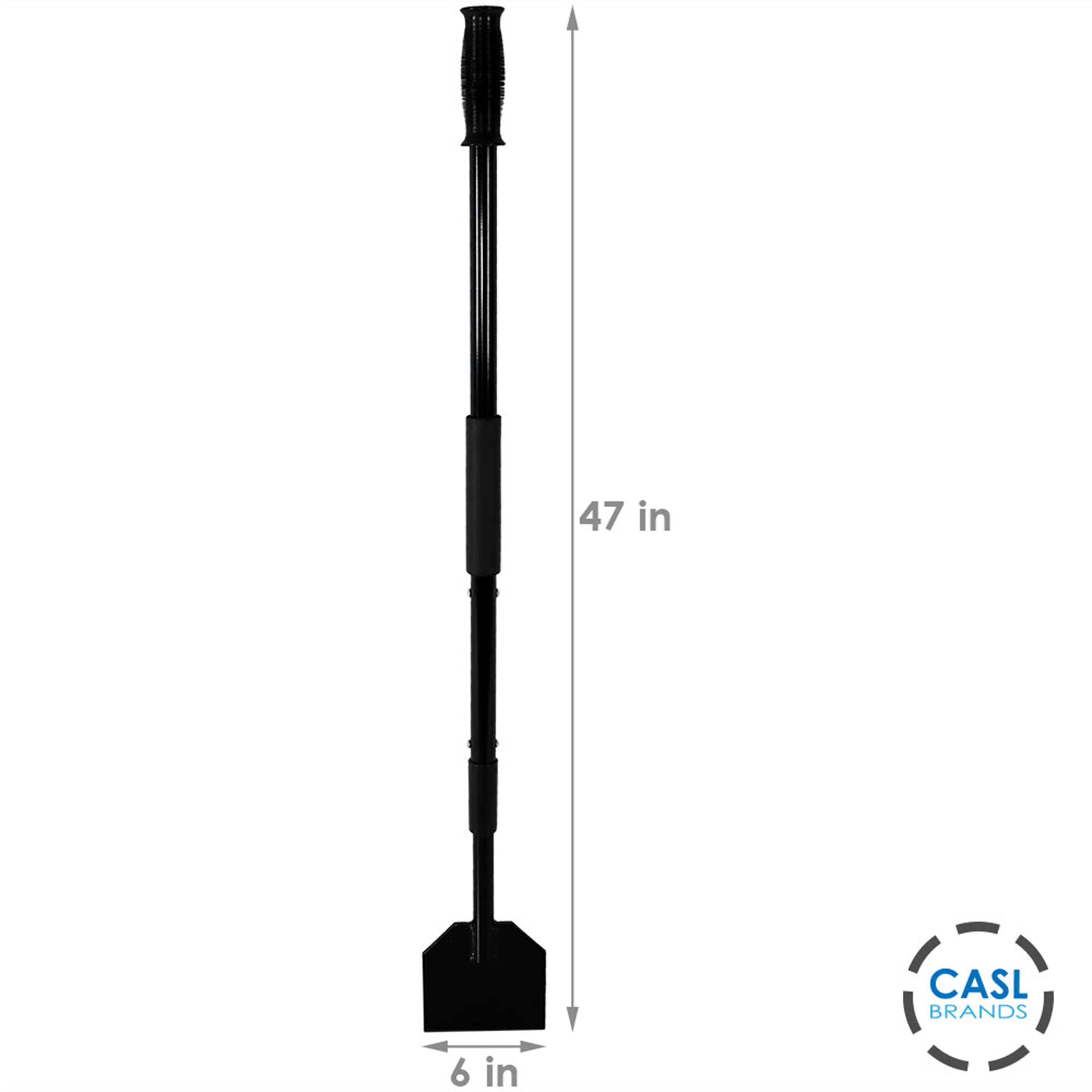 Heavy-Duty Steel Driveway Ice Scraper with Shock-Absorbing Handle & Extra Thick Blade - Perfect for Winter Snow Removal on Cars, Trucks, and Walkways