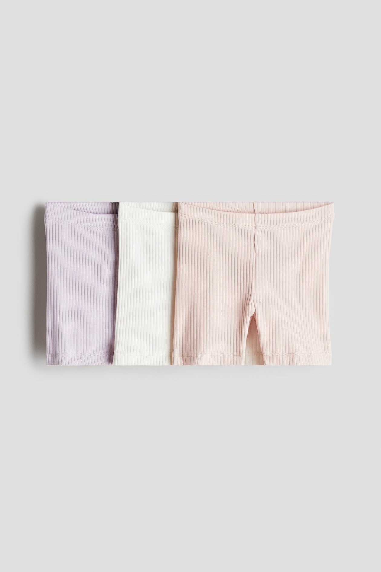 3 Pack High Waist Ribbed Bike Shorts for Women - Comfortable Workout & Yoga Shorts - Perfect for Cycling, Gym, and Lounge Wear