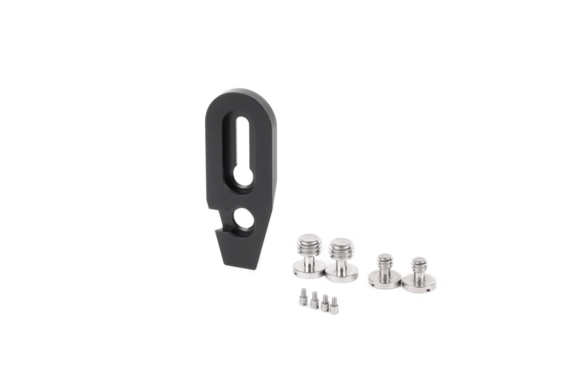 Offset V Lock Accessory Wedge with Screw Slot & ARRI 3/8-16 Mount - Perfect for Camera Rigging, Stabilizers and Film Production Equipment