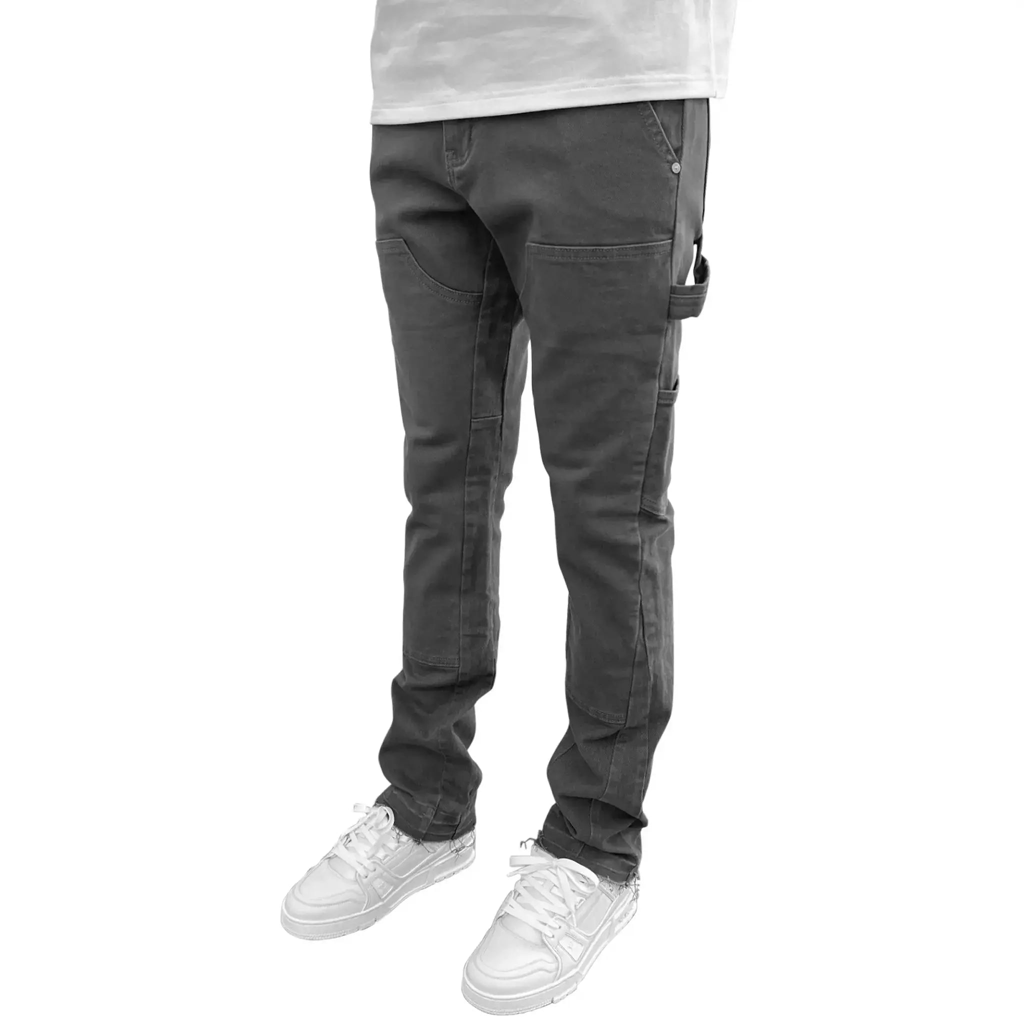 SIARR Rio Jeans for Women - High Waist Grey Denim Pants - Comfortable Stretch Skinny Jeans for Casual Wear, Office & Night Out