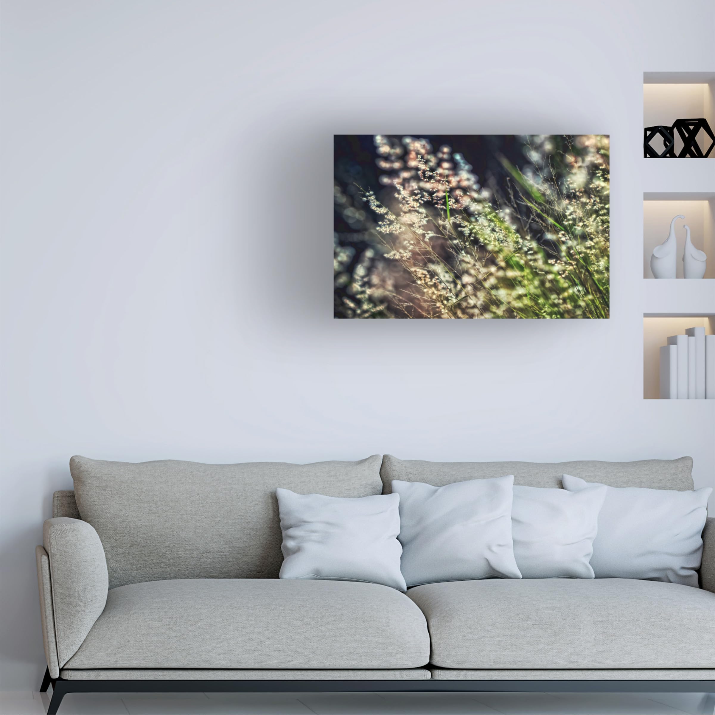 Trademark Fine Art 'Little Garden' Canvas Painting by Beata Czyzowska - Floral Wall Art for Living Room, Bedroom & Office Decor