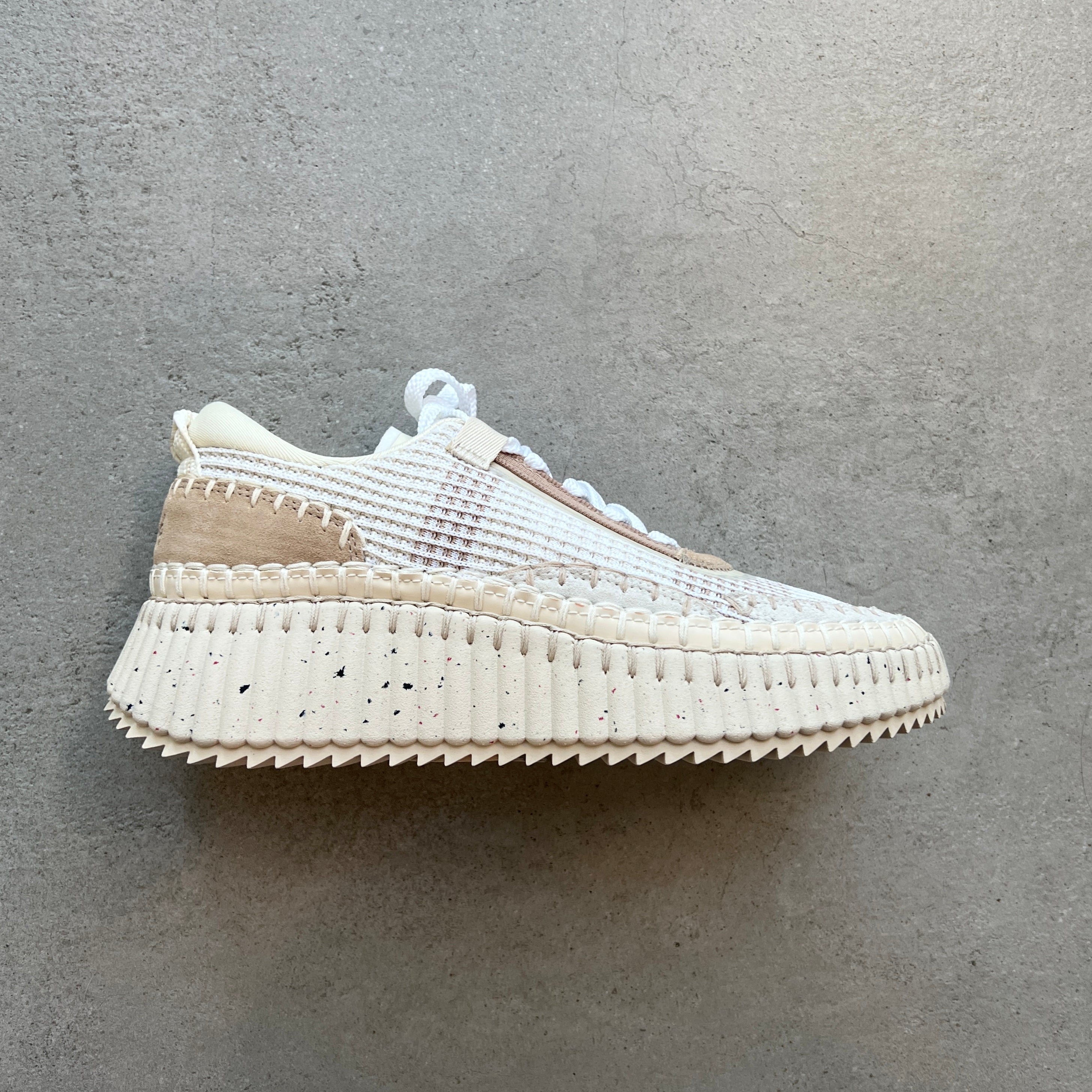Nama Sneakers for Women - Pearl Beige Fashion Running Shoes | Comfortable Walking & Gym Workout Shoes