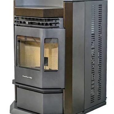 ComfortBilt HP22N 2,800 Sq Ft EPA Certified Pellet Stove with Auto Ignition - 80 lb Hopper Capacity - Brown - Efficient Home Heating for Winter & Cabin Use