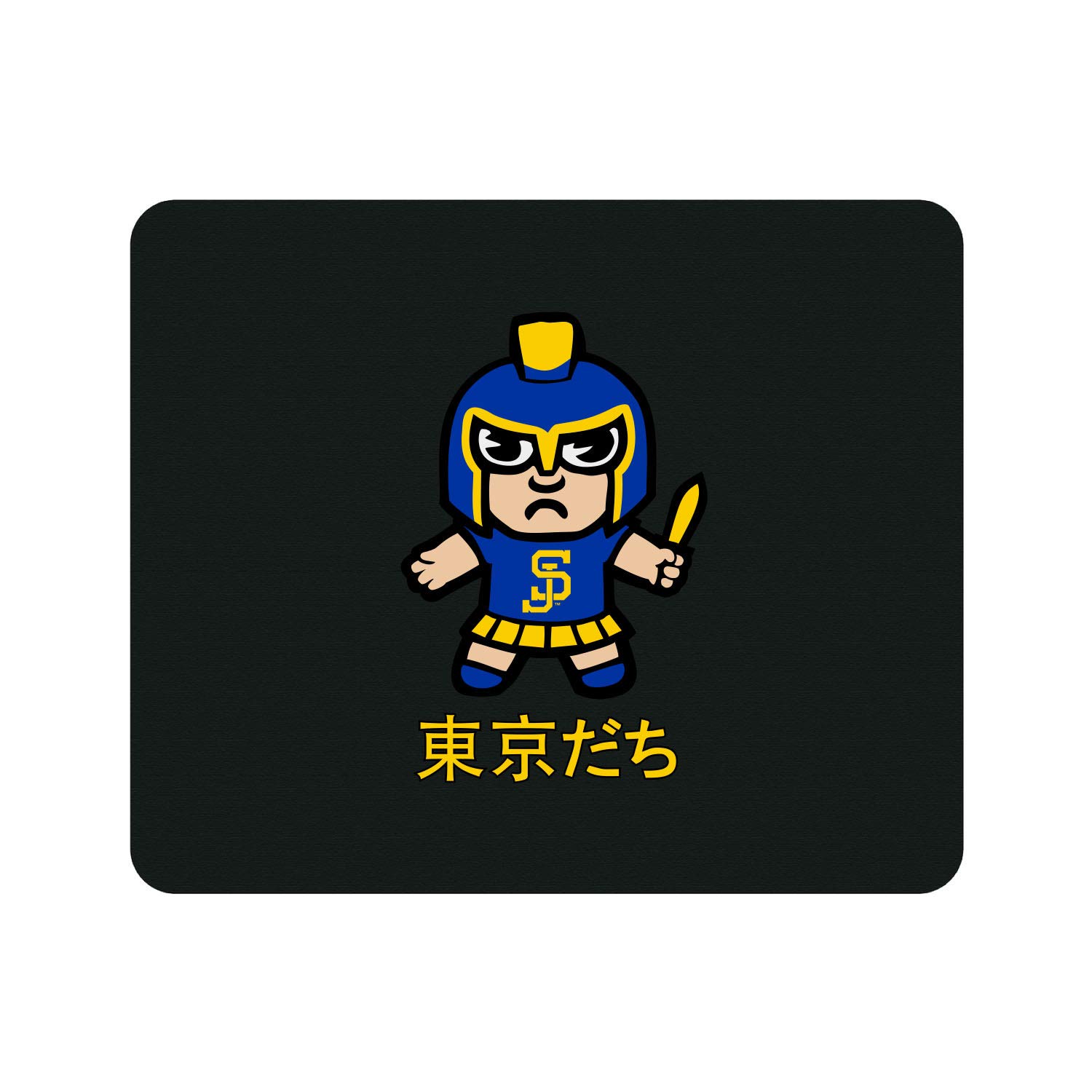 OTM Essentials San Jose State University Standard Fabric Mouse Pad - Non-Slip Desk Accessory for Gaming & Office Use - Classic Tokyodachi Design - Perfect for Work, Study & PC Gaming Setups