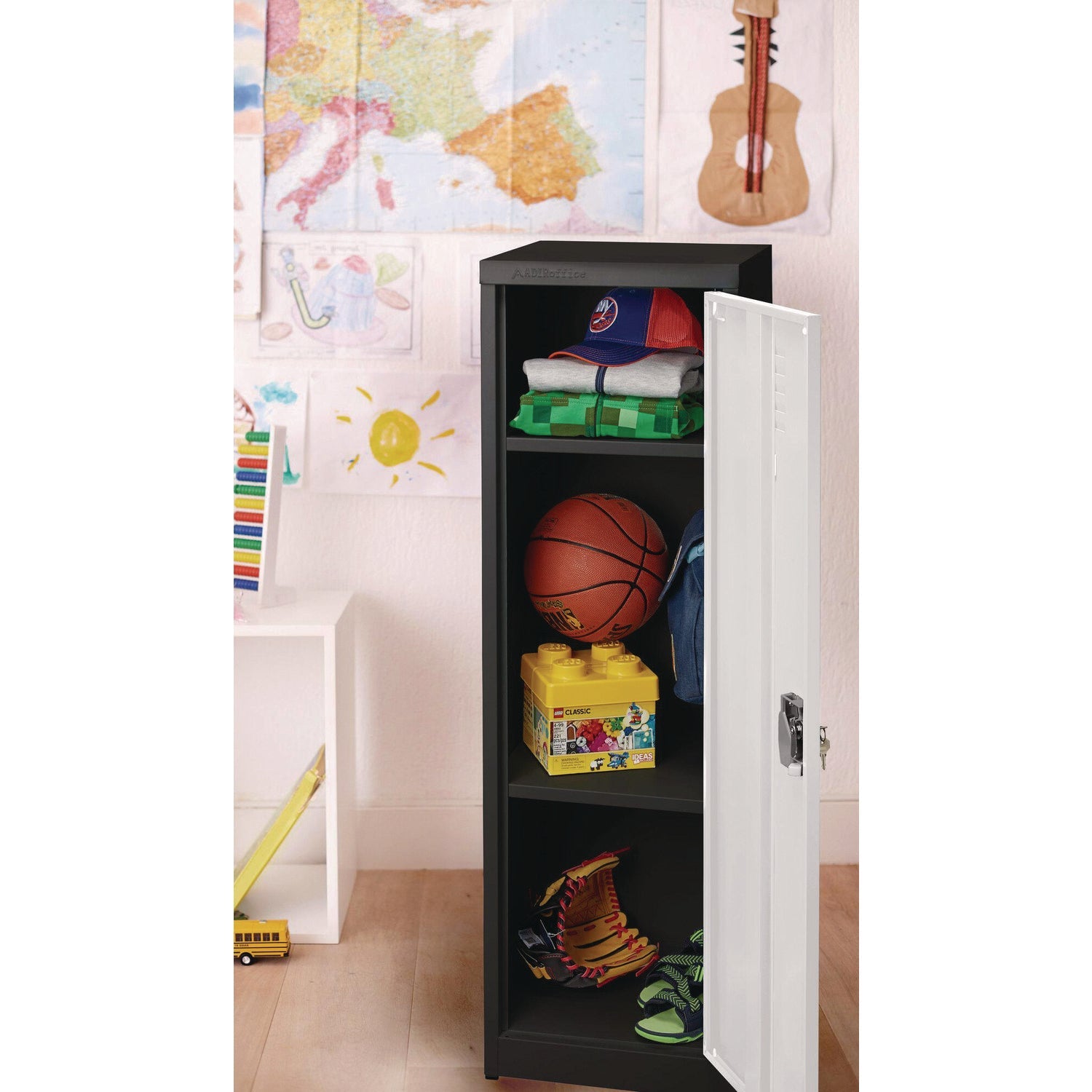 AdirOffice Steel Storage Locker - 1 Compartment, 15