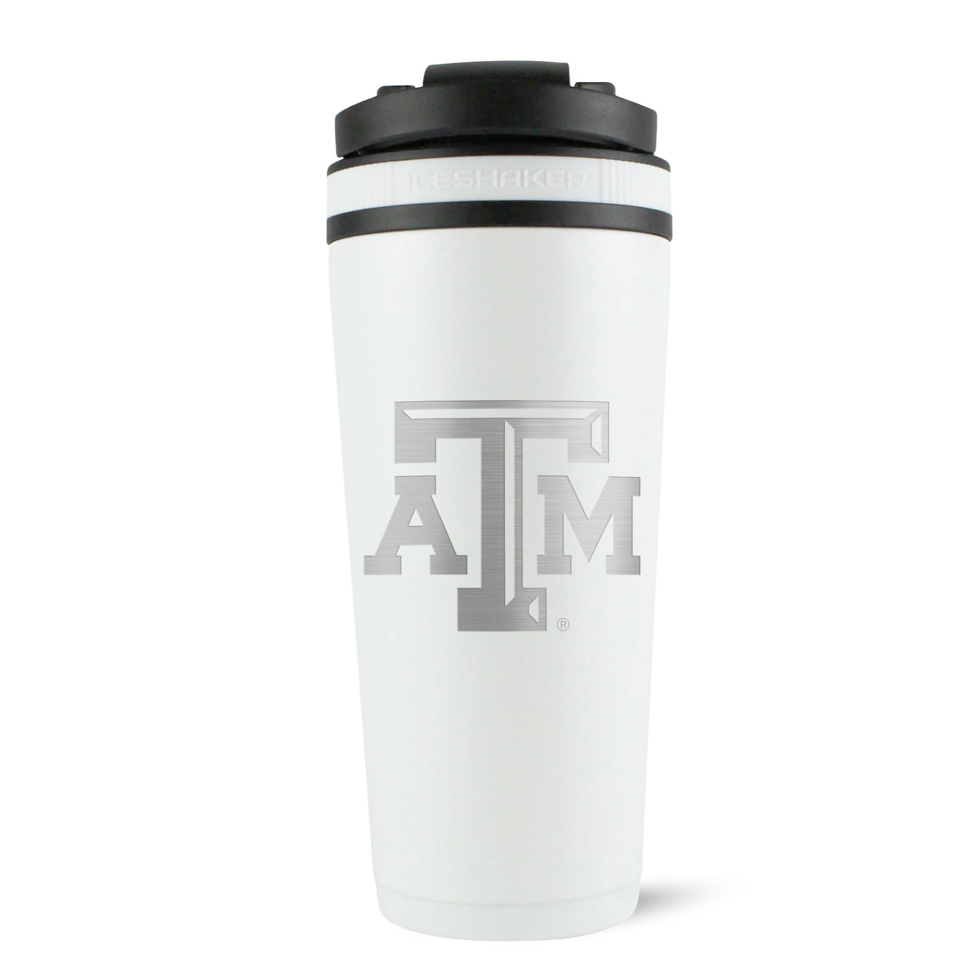 Official Texas A&M University 26oz Insulated Stainless Steel Tumbler with Lid - White - Perfect for College Students, Gym, Workouts & Outdoor Activities
