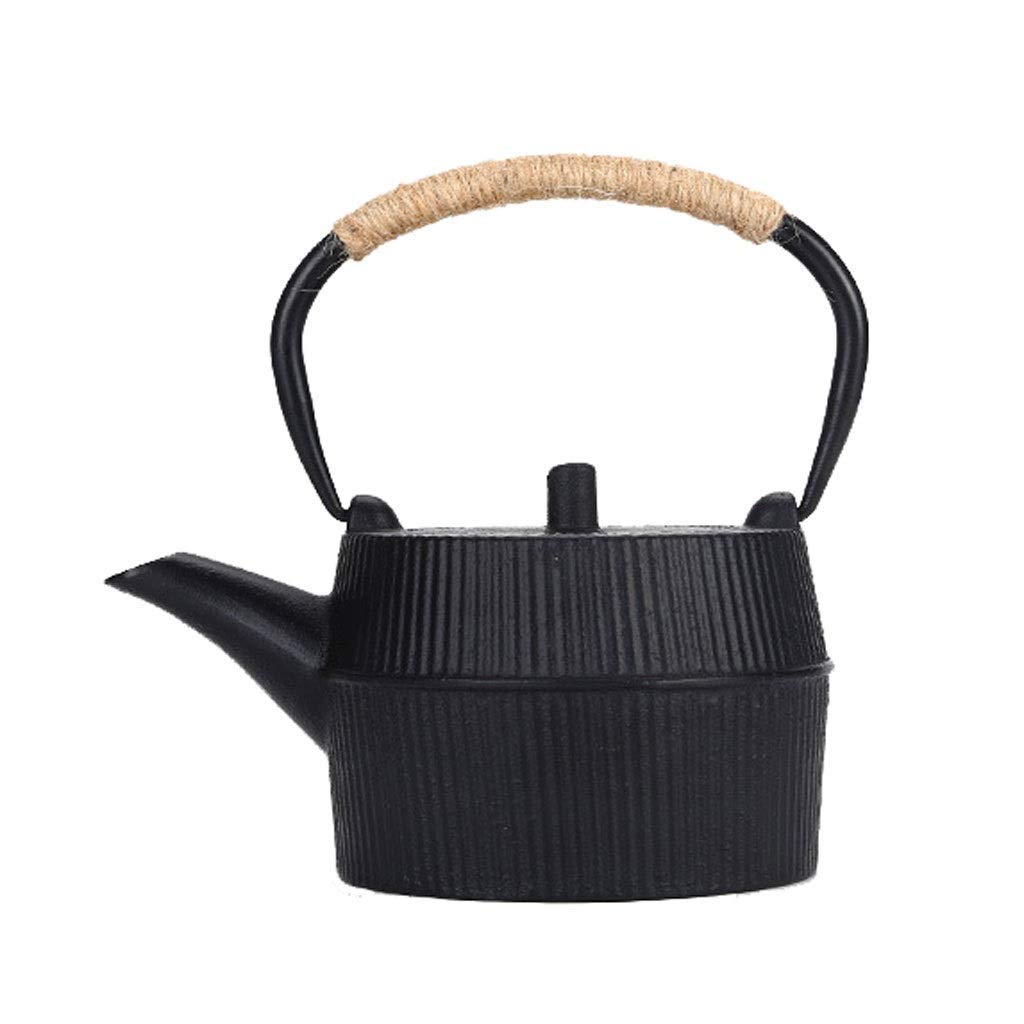 Premium 750ml Ceramic Teapot with Stainless Steel Infuser - Japanese Style Cast Iron Black Tea Kettle for Loose Leaf & Tea Bags - Perfect for Home, Office & Tea Ceremonies
