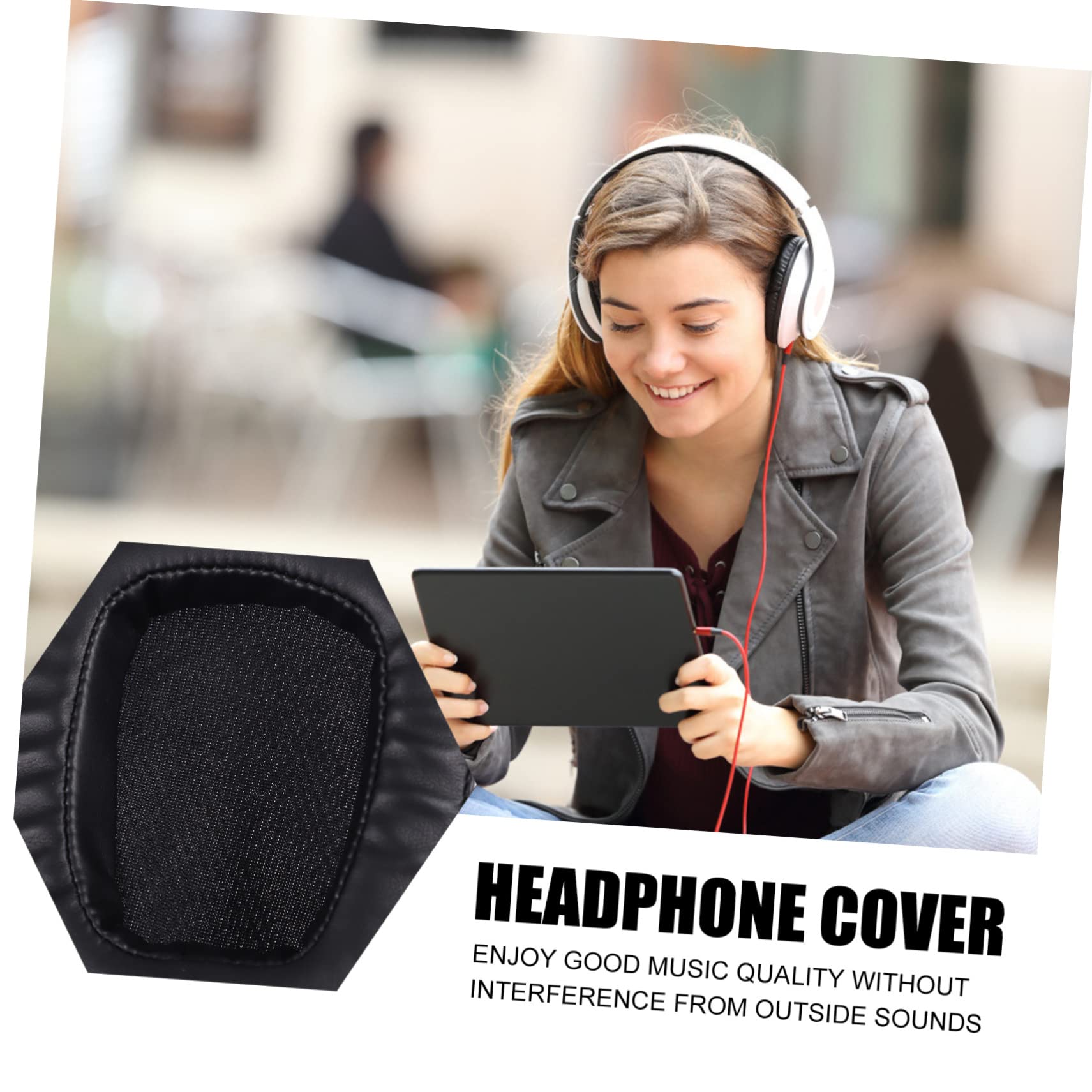 Homoyoyo Replacement Ear Pads for Logitech G633 G933 Headset - 2 Pack Soft Black Memory Foam Cushions - Perfect for Gaming, Music & Long Wear Comfort