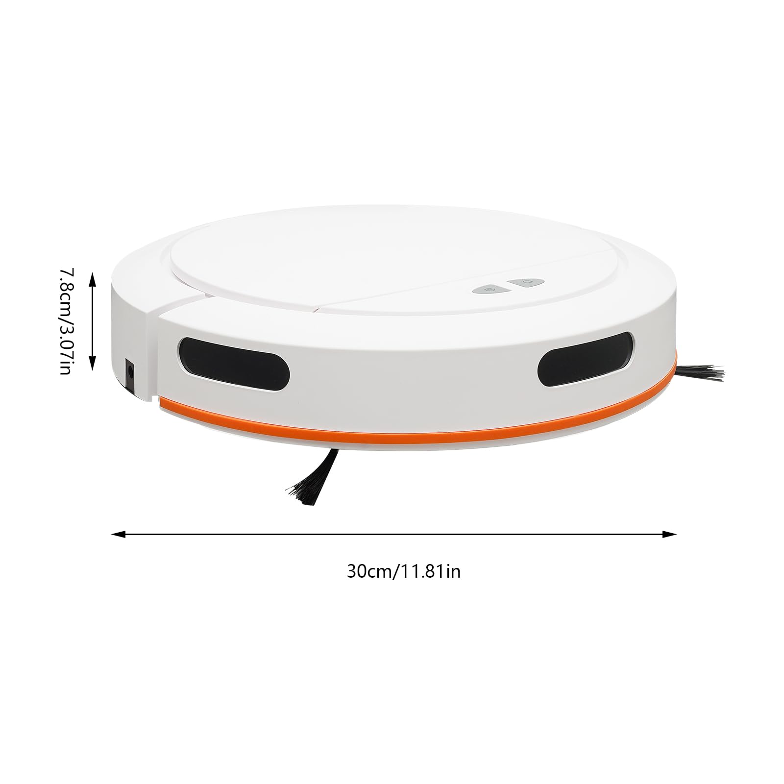 3-in-1 Robot Vacuum and Mop Combo with 2700Pa Strong Suction - Self-Charging Smart Vacuum Cleaner with APP Control for Pet Hair, Hard Floors & Low Carpets (White) | Perfect for Homes with Pets, Hardwood Floors & Daily Cleaning