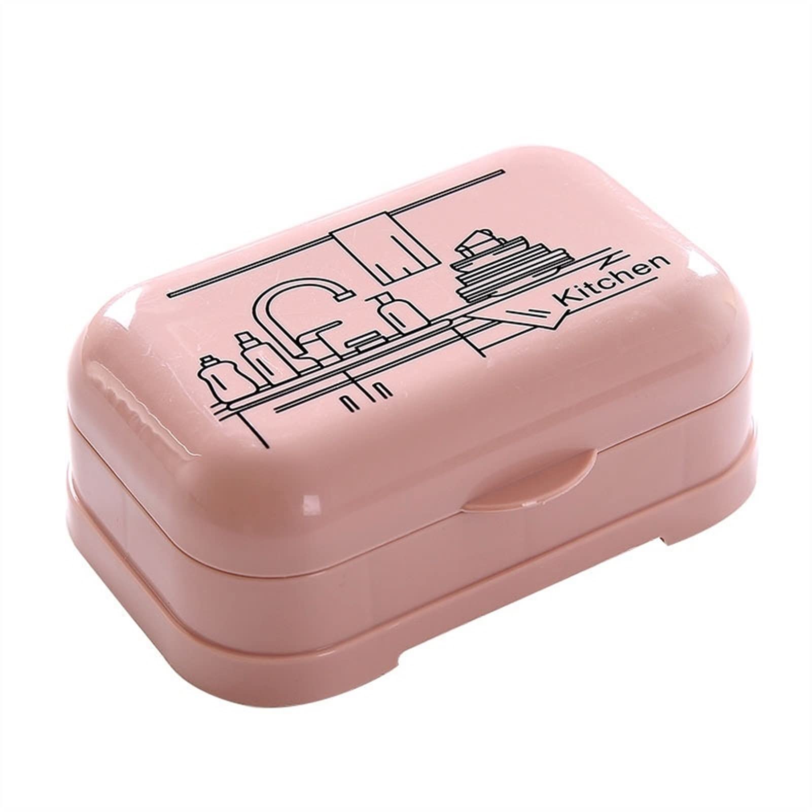 NFEGSIYA Travel Soap Dish with Cover - Large Portable Soap Holder Box for Bathroom, Shower & Washroom Supplies (Pink) | Ideal for Home, Hotel & Camping Use