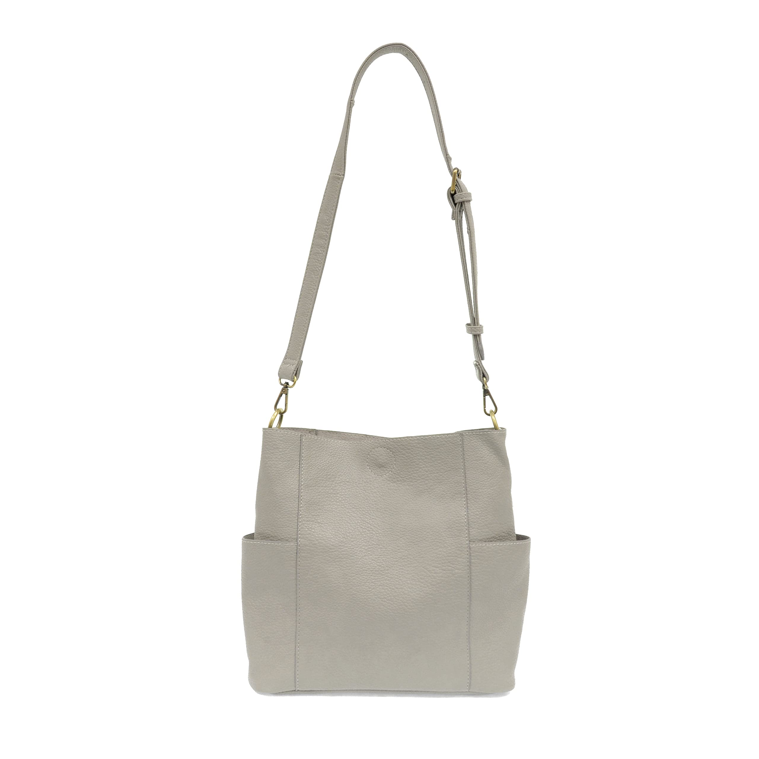 Joy Susan Side-Pocket Bucket Bag - Kayleigh Crossbody Purse for Women | Fashionable Leather Shoulder Bag with Adjustable Strap | Perfect for Work, Travel & Everyday Use