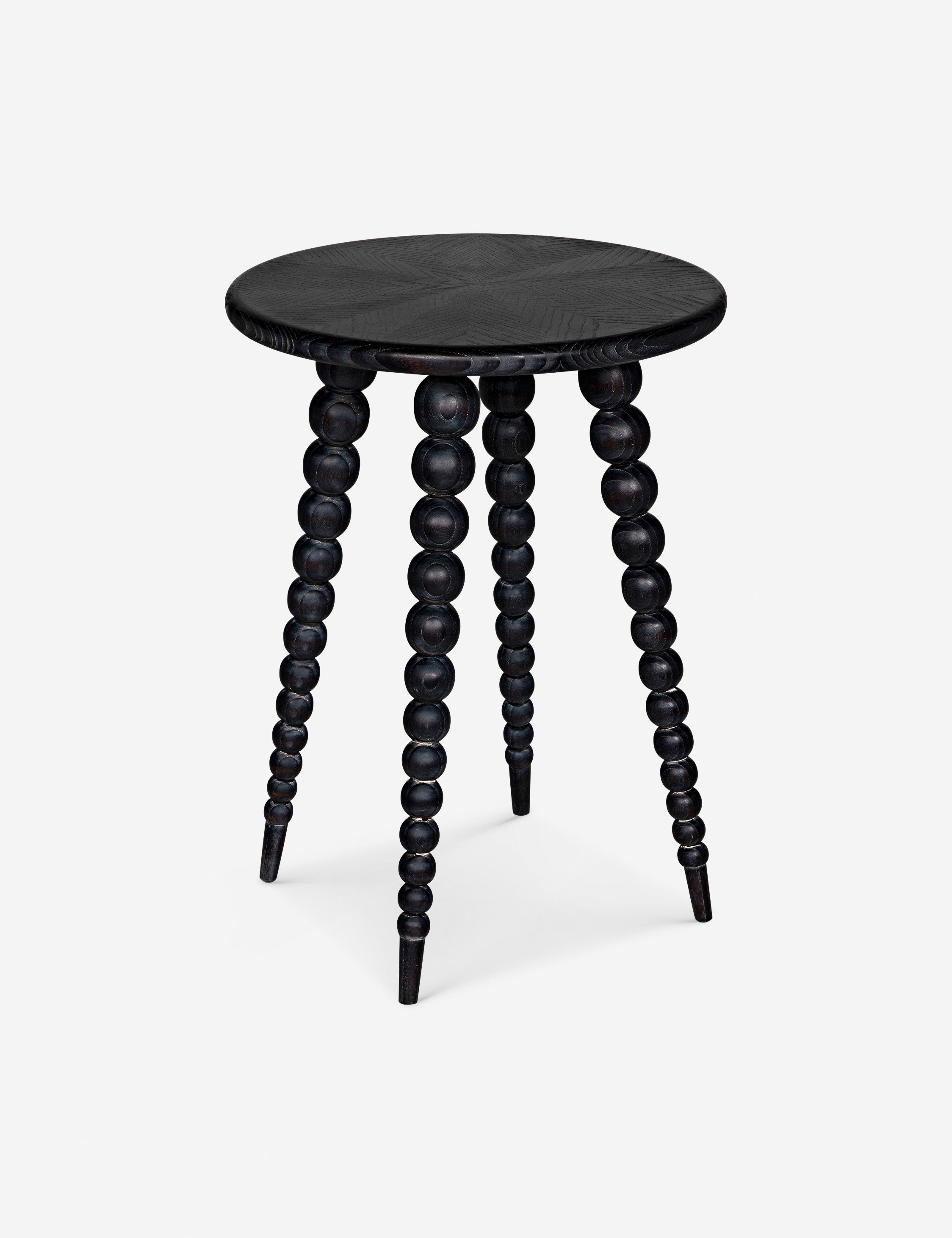 Russo Round Side Table - Modern End Table for Living Room, Bedroom & Office - Small Accent Table with Sturdy Metal Base - Perfect for Coffee, Books & Decor