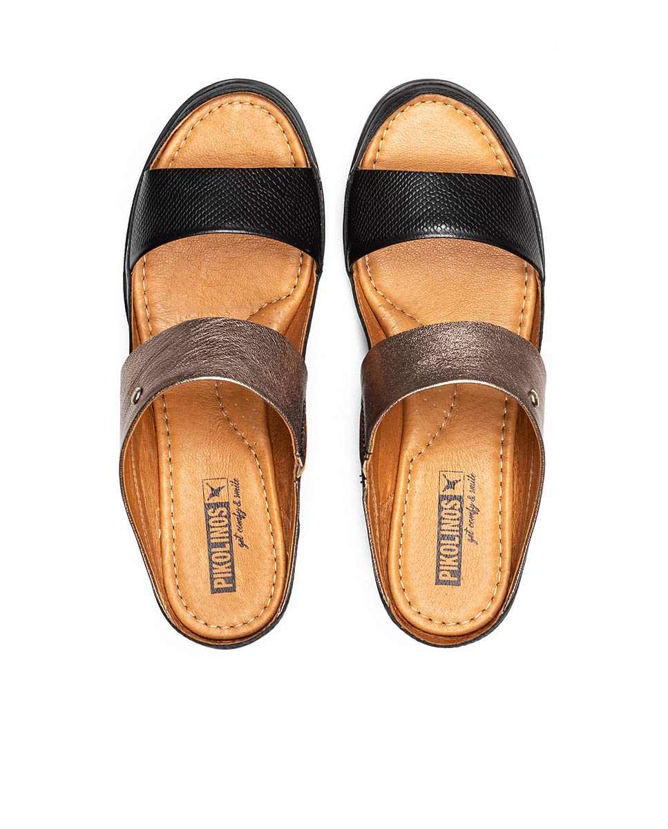 PIKOLINOS Women's Leather Heeled Sandals - Comfortable Dressy Huelva Sandals for Summer, Weddings & Evening Events
