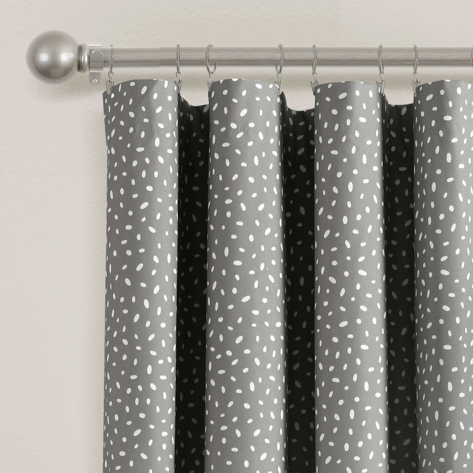 Pixie Fox Geo Blackout Window Curtain Panel - Blackout Curtains for Bedroom, Living Room & Nursery - Light Blocking Thermal Insulated Drapes for Better Sleep & Energy Efficiency