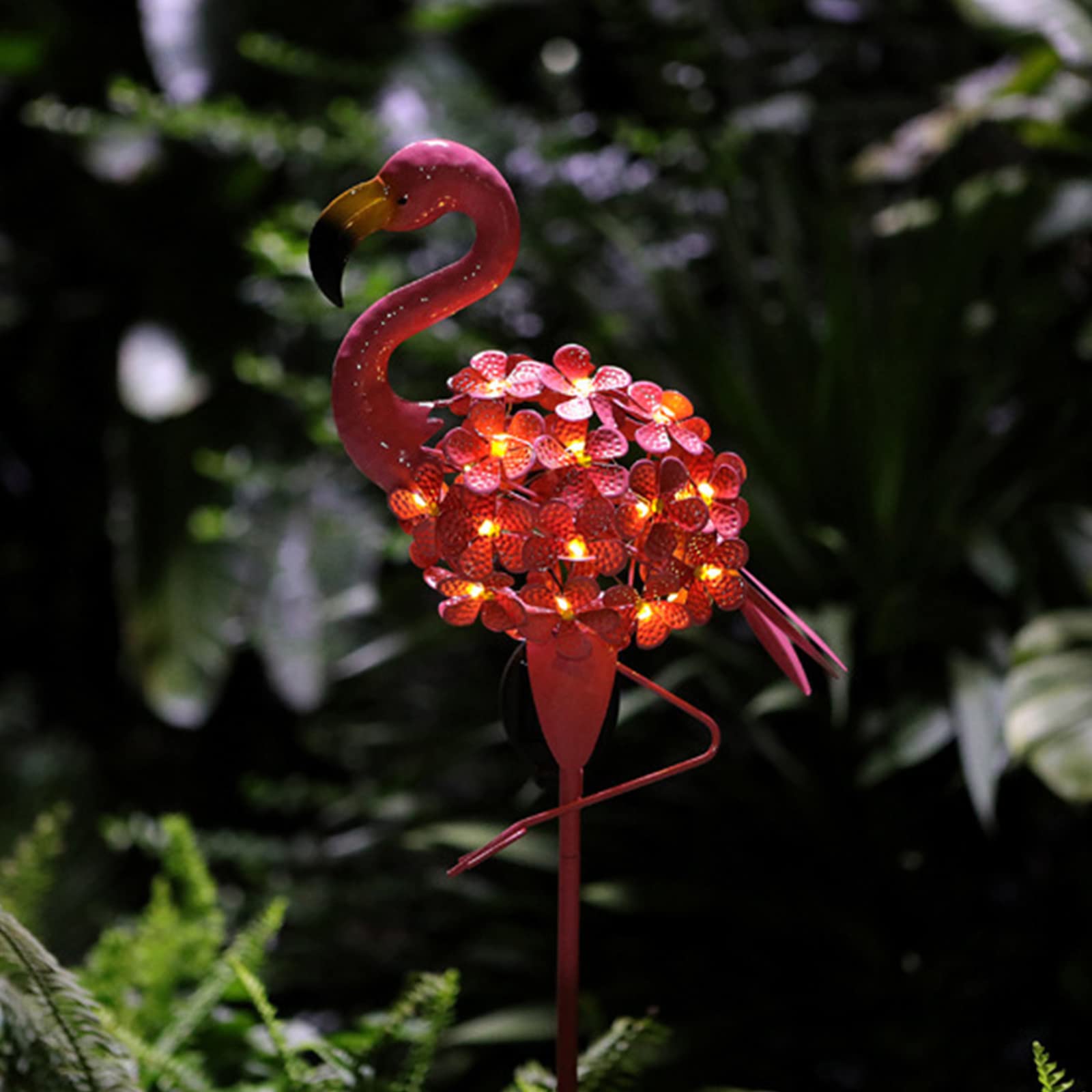 Solar Flamingo Garden Lights - Waterproof LED Solar Stake Lights for Outdoor Lawn, Yard, Patio & Pathway Decoration | Perfect for Landscape Lighting, Garden Parties & Nighttime Ambience