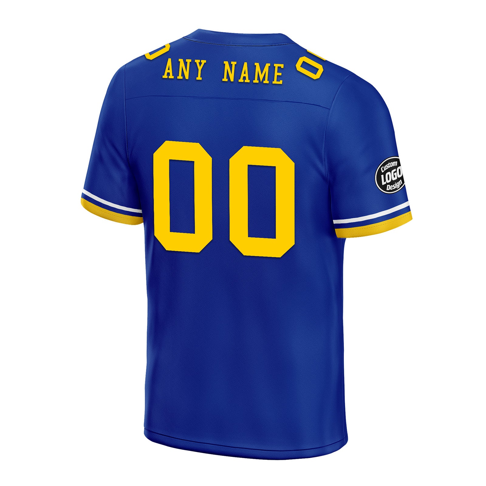 Custom Blue Los Angeles Personalized Authentic Football Jersey FBJ02 D020263 - Perfect for Game Day, Fan Events & Sports Enthusiasts