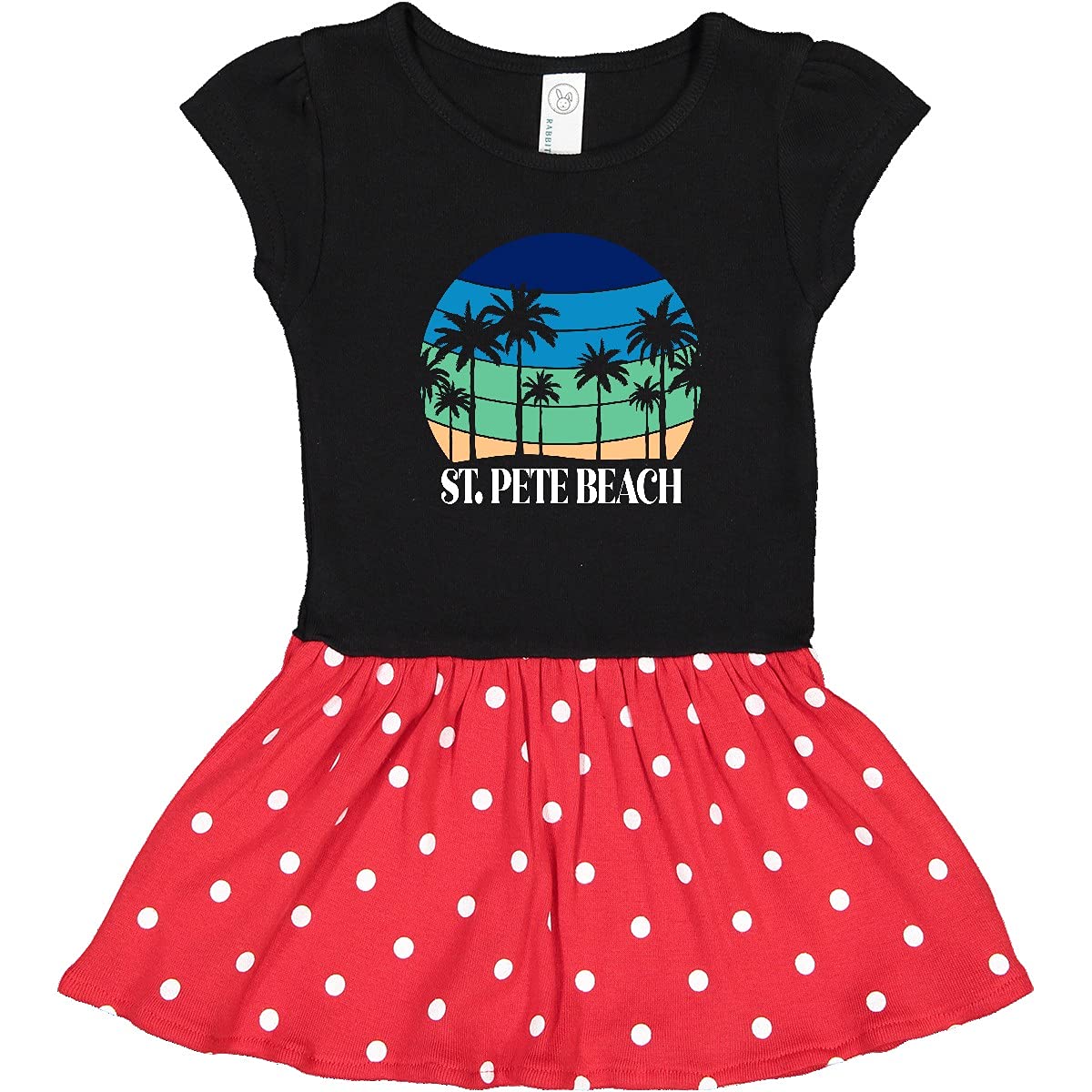 Inktastic St Pete Beach Florida Vacation Infant Dress - Cute Baby Girl Outfit for Summer Travel & Beach Photos