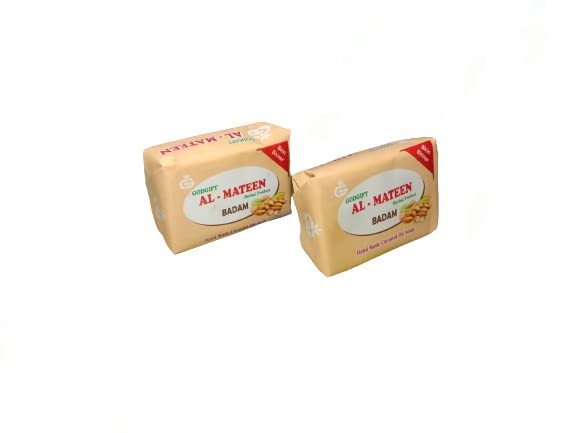 AL MATEEN Coconut Oil & Almond Soap - Natural Moisturizing Bar for Dry Skin - Perfect for Face & Body Care, Shower & Bath Use