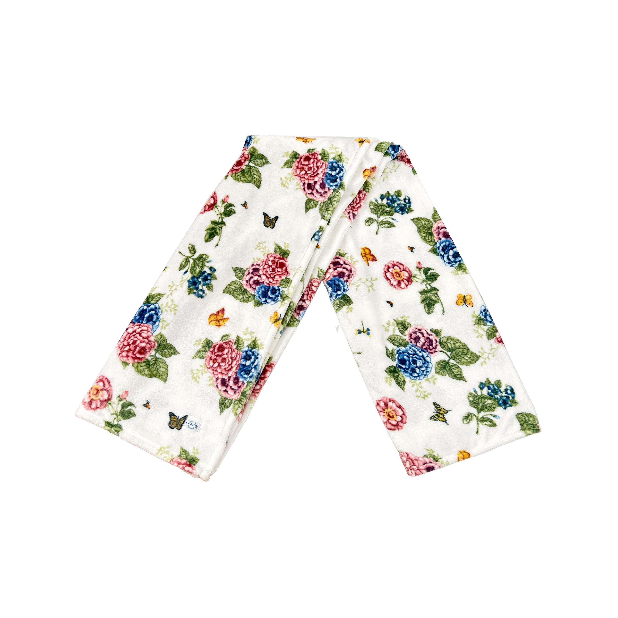 Butterfly Meadow Hydrangea Throw Blanket - Soft Floral Design Cozy Blanket for Couch, Bed & Outdoor Use - Perfect for Living Room Decor, Picnics and Gift Giving