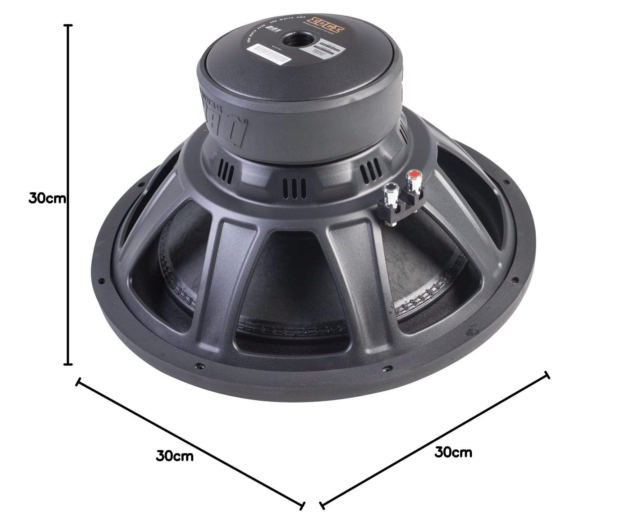 EDGE Car Audio EDBX15D2-E0 DBX Series 15-Inch 1800W High-Power Subwoofer for Deep Bass - Perfect for Car Audio Systems, Home Theaters & Live Music Events