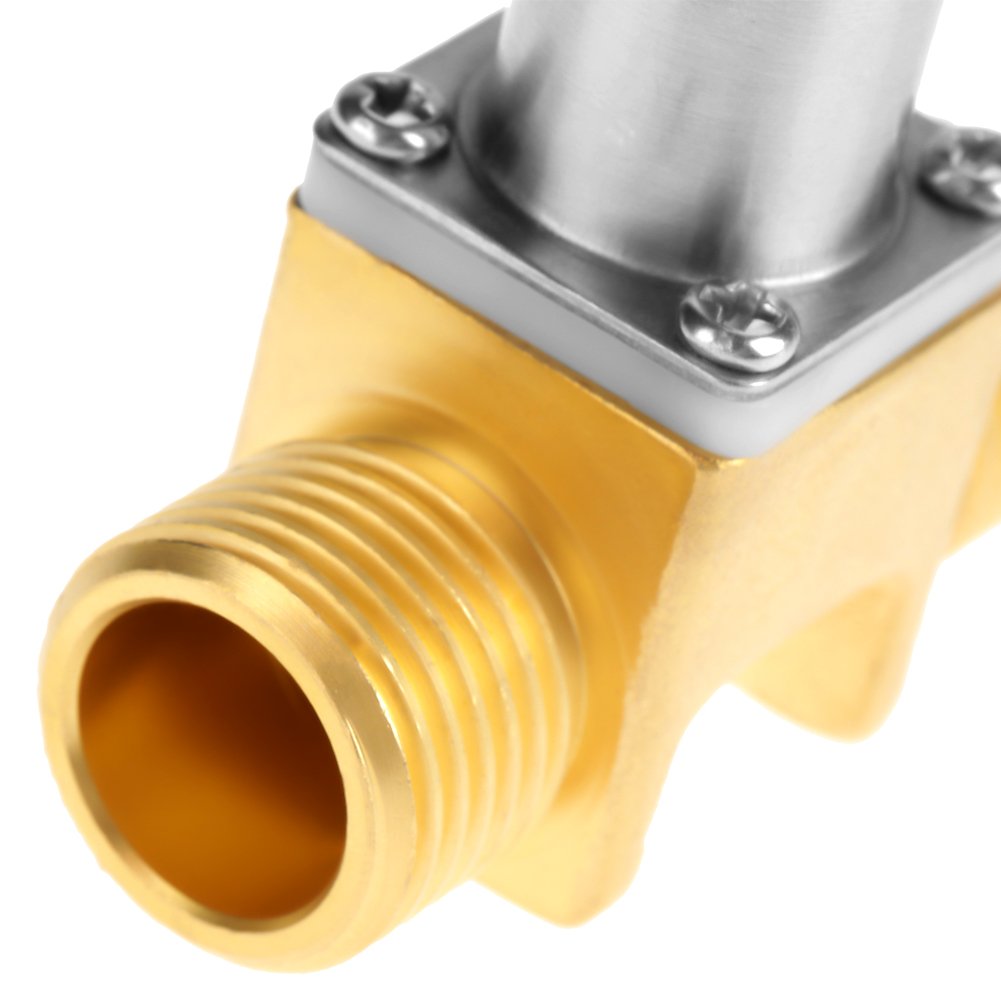 4.5V DC Brass Electric Solenoid Valve - 1/2