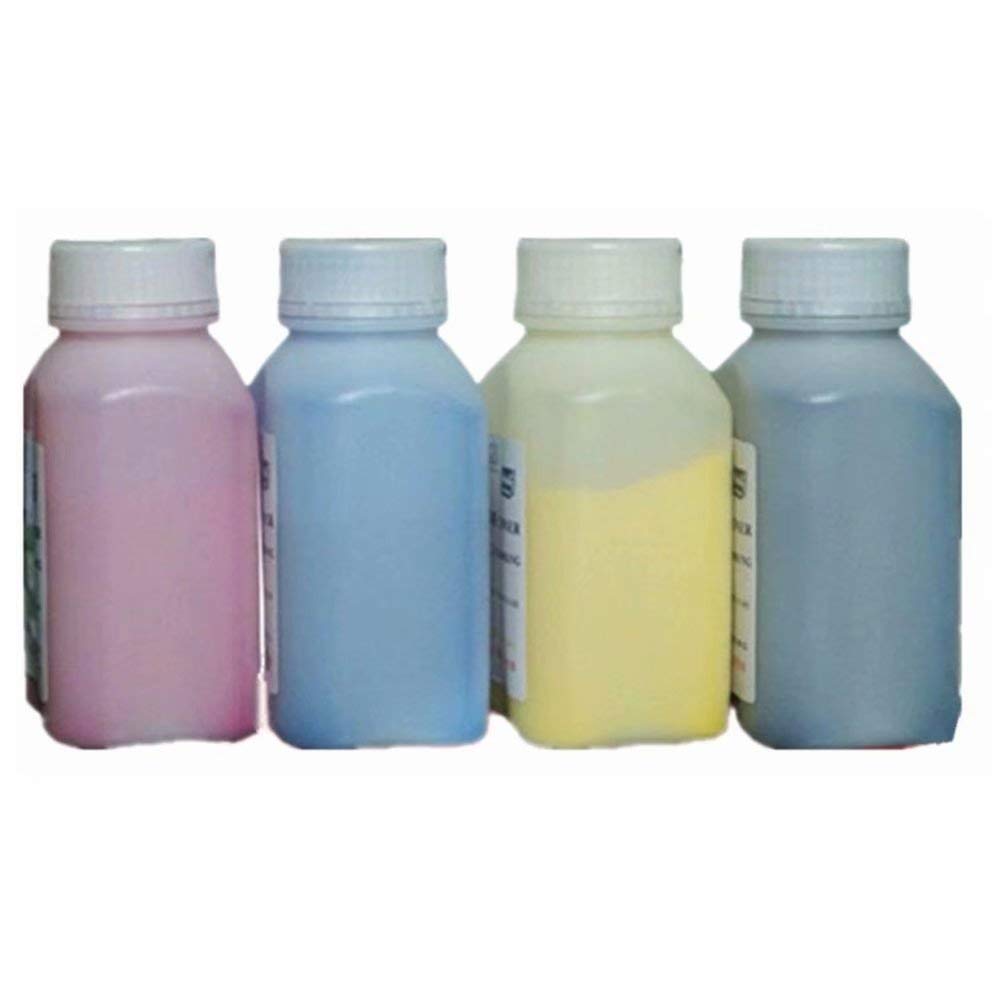 Brother HL-4050CDN LT HL-4070CDW DCP-9040CN DCP-9045CDN Compatible Toner Powder Refill Kit - 100g/Bottle (1 Black, 1 Cyan, 1 Magenta, 1 Yellow) for TN115/135/155/175/195 Series - Perfect for Home Office & Small Business Printing Needs
