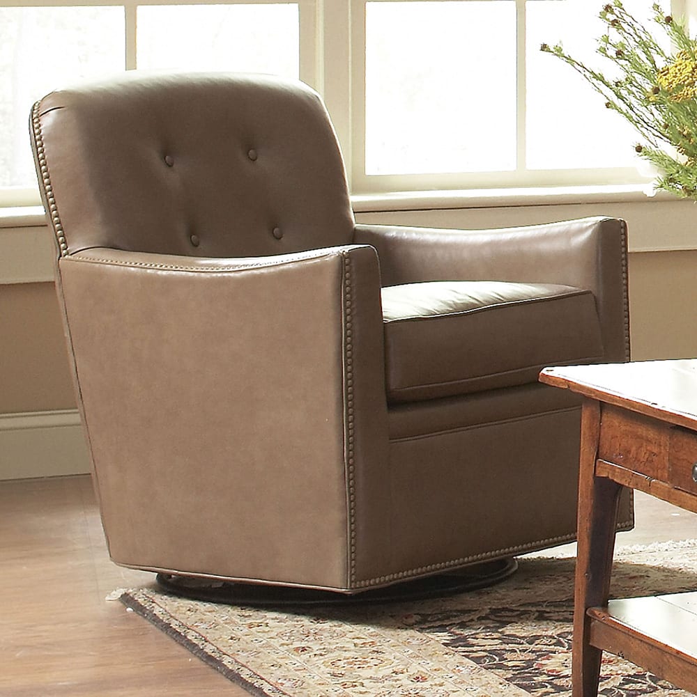 Blowing Rock Swivel Glider Chair - 360 Degree Rotating Patio Rocking Chair with Smooth Gliding Motion, Outdoor & Indoor Use - Perfect for Porch, Deck, Garden, and Living Room Relaxation