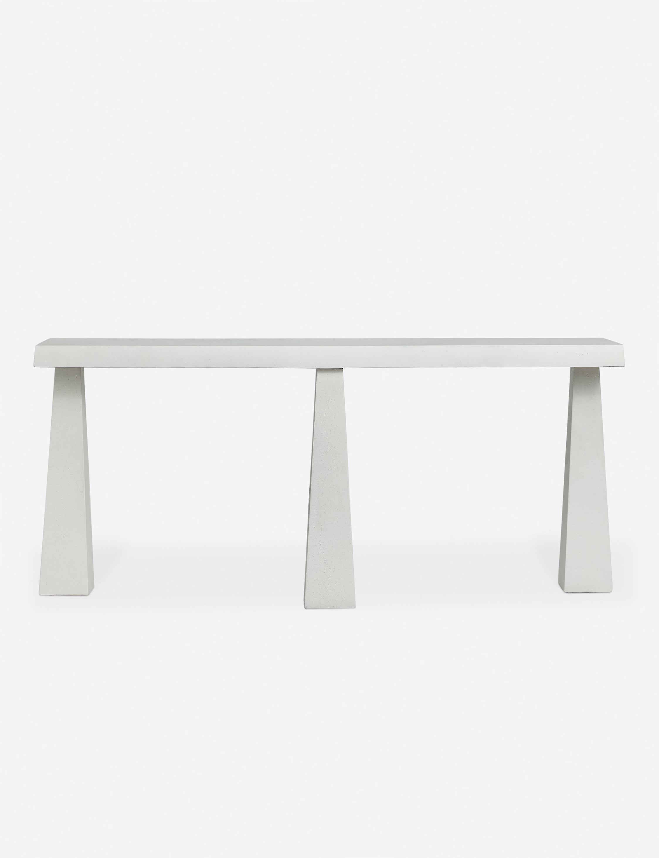 Avila Modern Indoor Outdoor Console Table - Entryway Sofa Table with Storage Shelf for Living Room, Patio, Hallway & Foyer Decor
