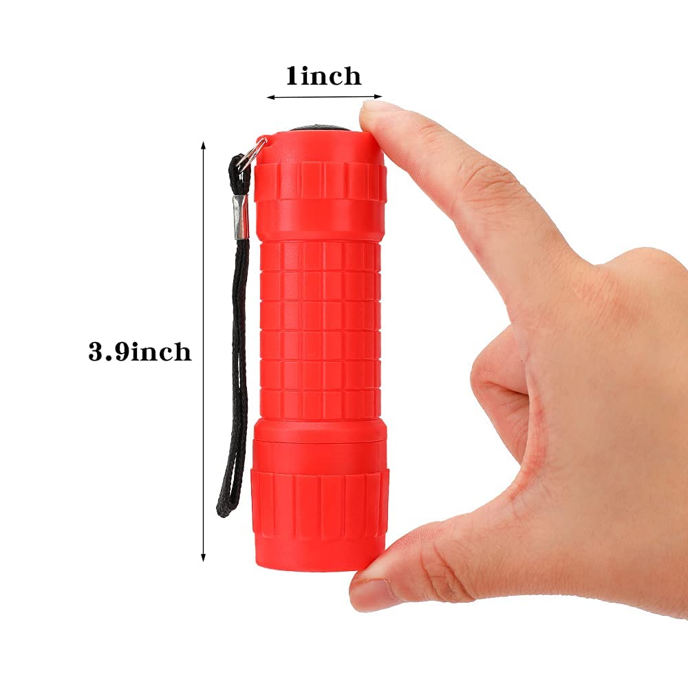 KunHe 60 Pack Small LED Flashlights with Batteries - Mini Plastic Flashlights Bulk for Kids, Party Favors, Emergency Survival, Hurricane Supplies - Perfect for Camping, Halloween, Power Outages & Outdoor Adventures