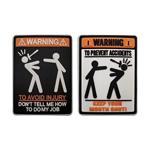 10 2PCS-Warning PVC-1