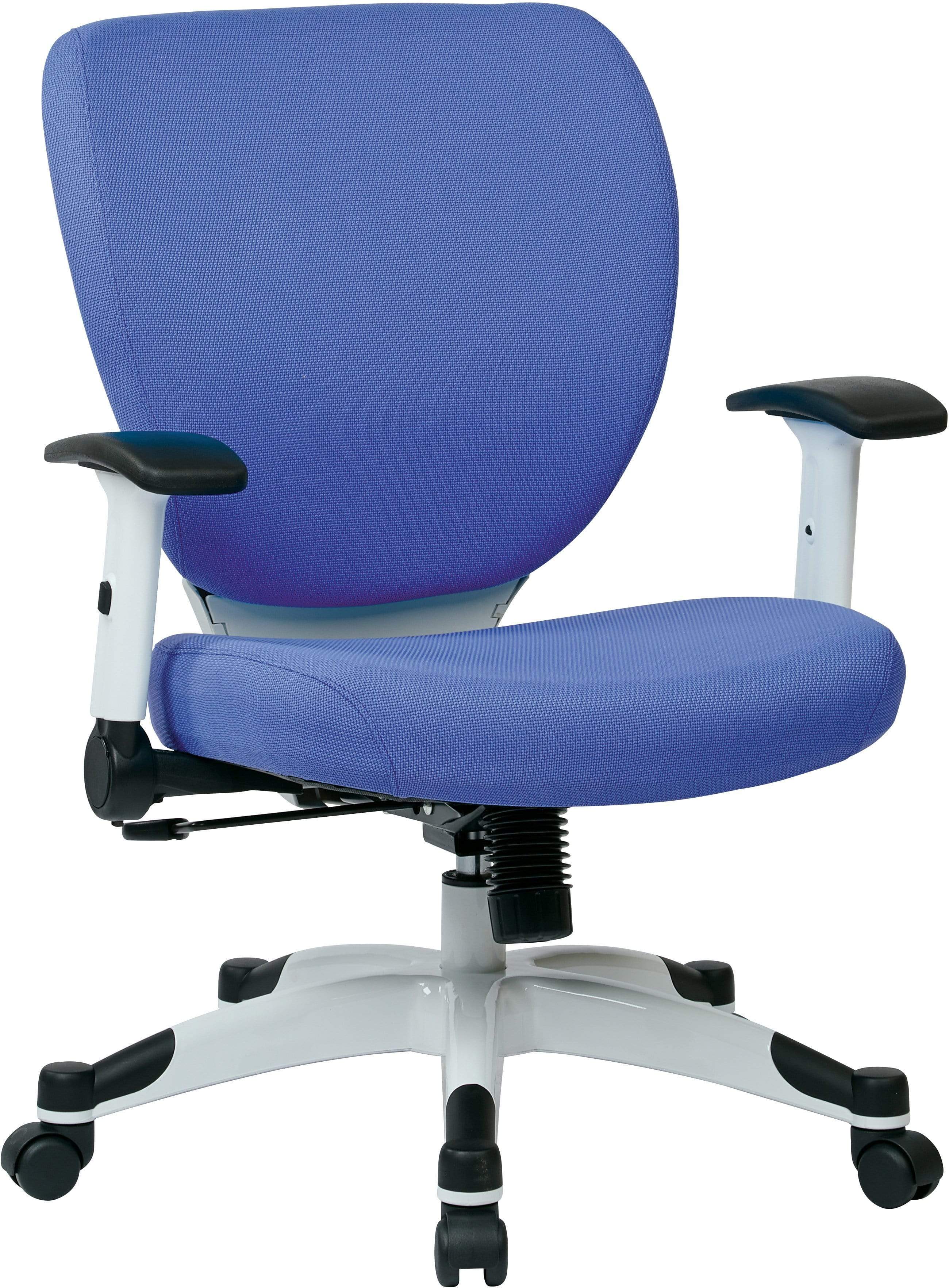 Office Star 5200W Fabric Mesh Office Chair with Fun Colors - Ergonomic Adjustable Swivel Task Chair for Home & Office Workspace