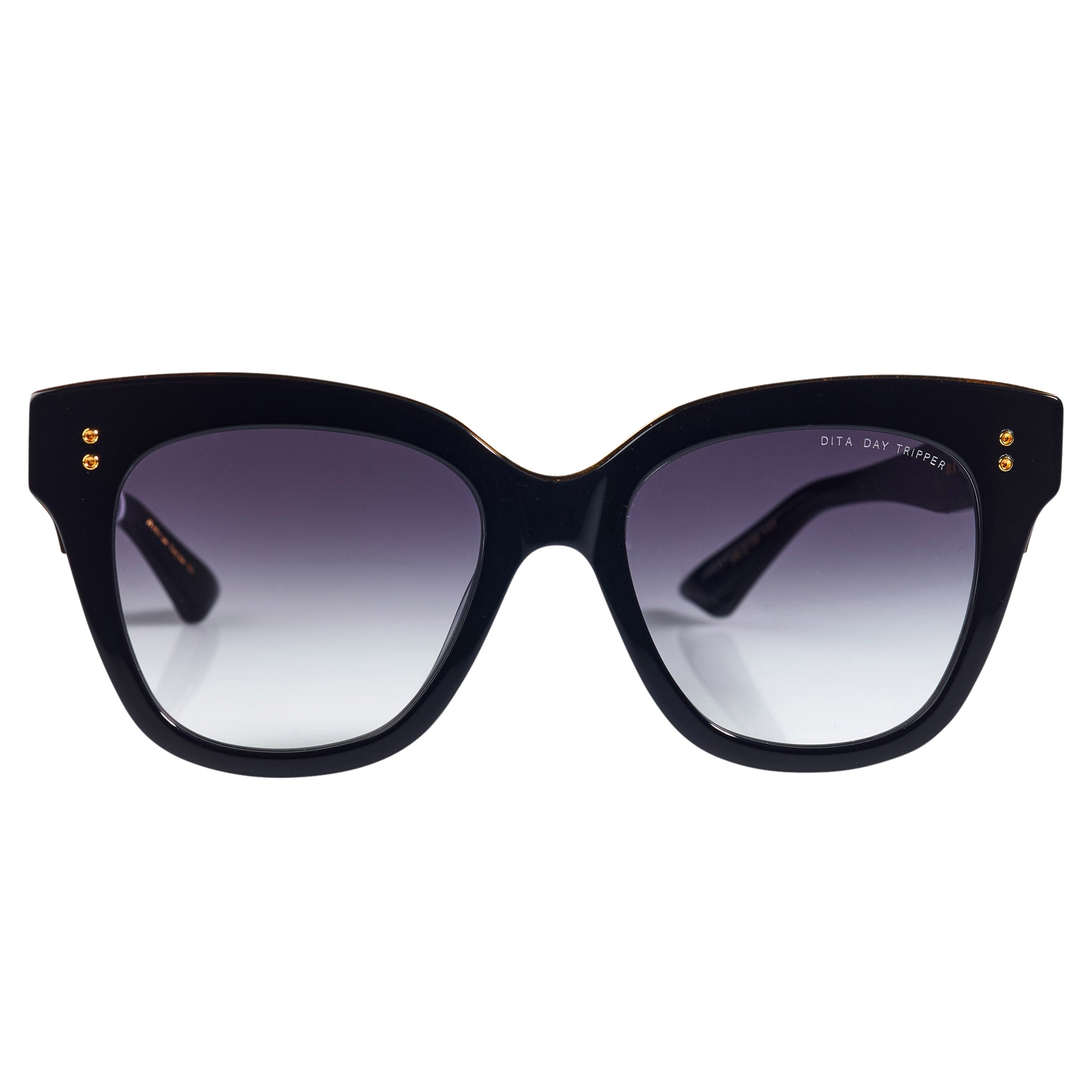 Dita Eyewear Day Tripper Black Polarized Sunglasses for Men & Women - UV Protection, Luxury Fashion Shades for Driving, Travel & Outdoor Activities