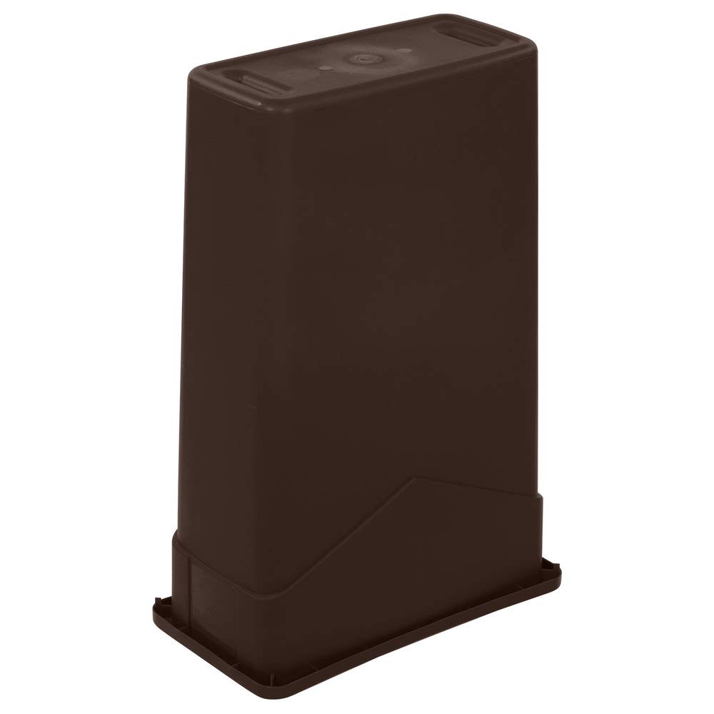 PRO&Family 92 Qt. / 23 Gallon / 87 Liters Slim Rectangular Trash Can - Brown Kitchen Garbage Bin, Waste Basket & Recycling Container for Home, Office, or Outdoor Use